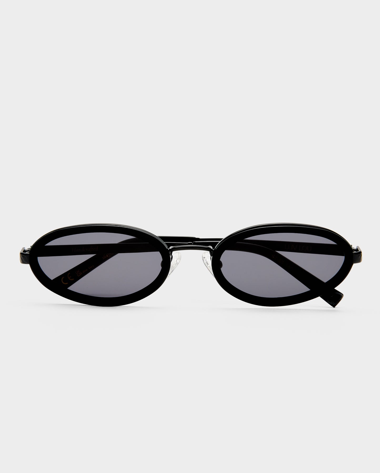 The Sage Black Female Oval Sunglasses | Luv Lou