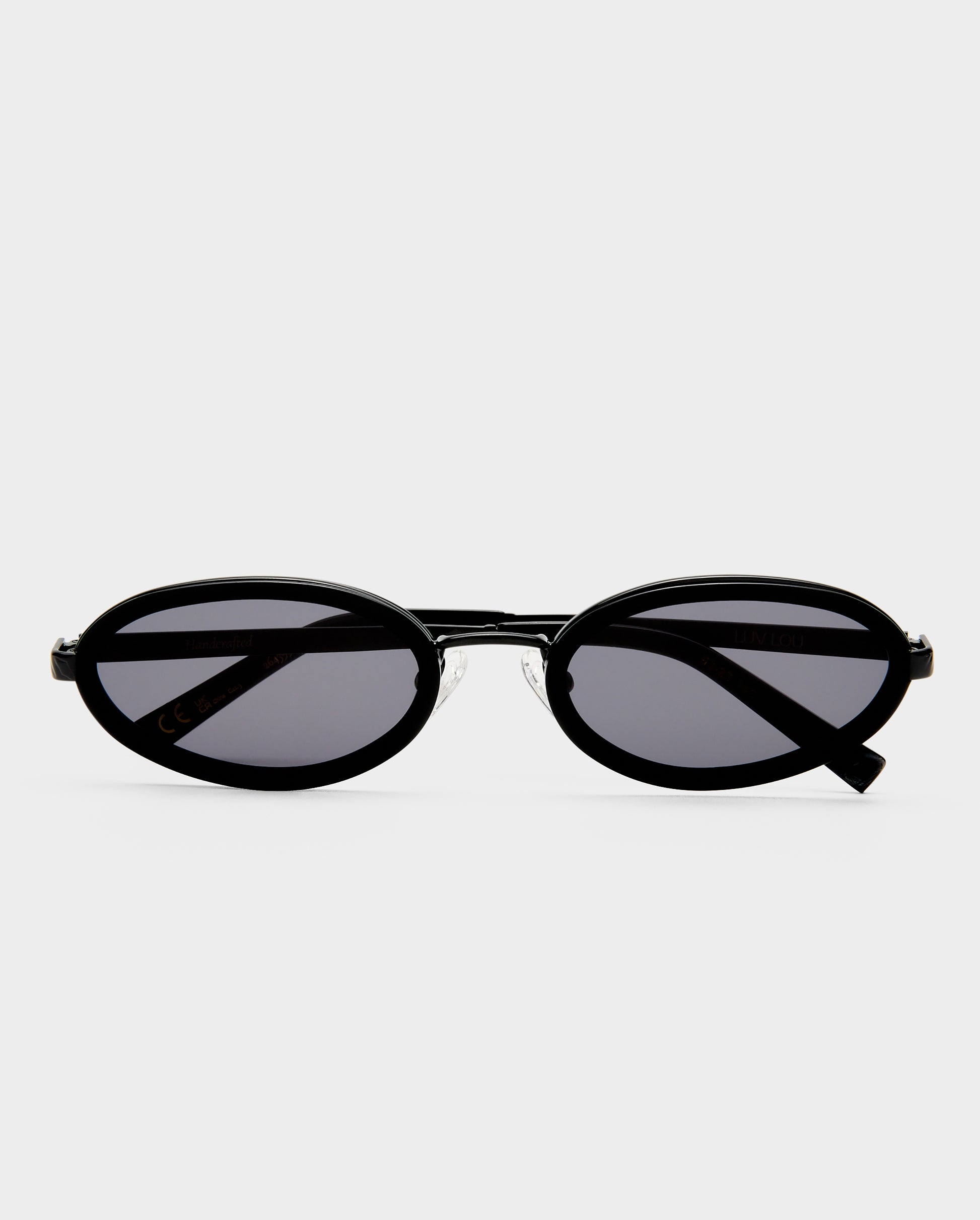 The Sage Black Female Oval Sunglasses | Luv Lou
