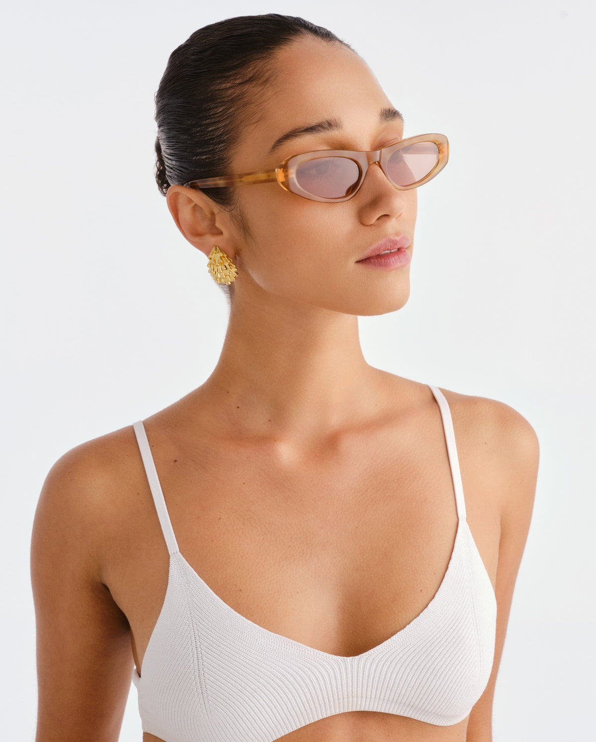 The Noa Vintage Tort Female Cat-Eye Sunglasses | Luv Lou