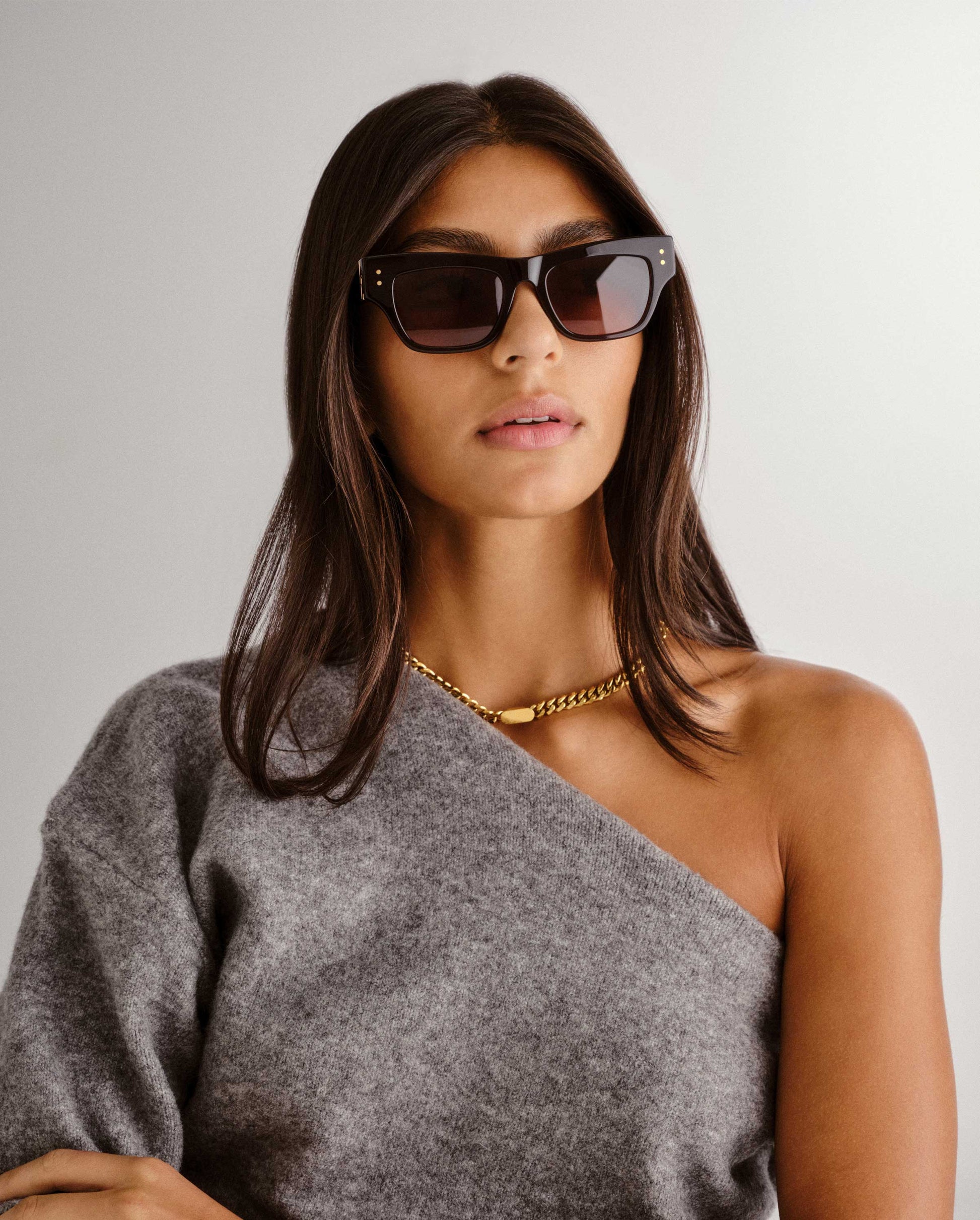 The Addison Wine Female Cat-Eye Sunglasses | Luv Lou