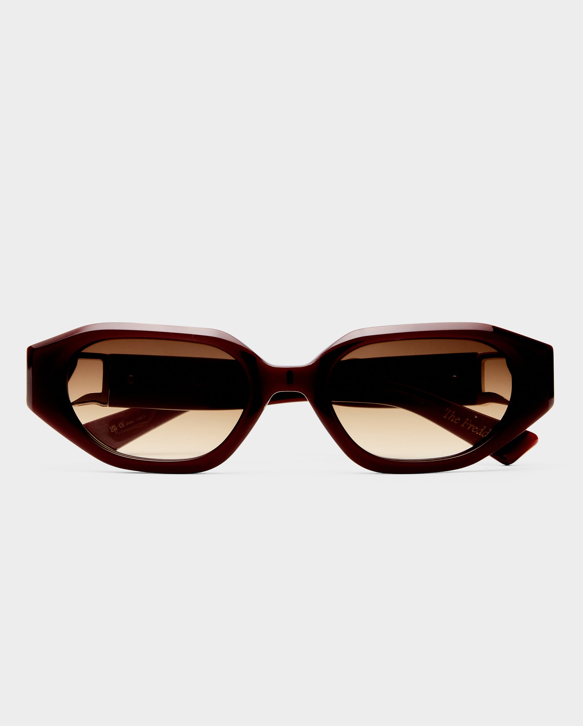 The Freddie Cherry Female Oval Sunglasses | Luv Lou