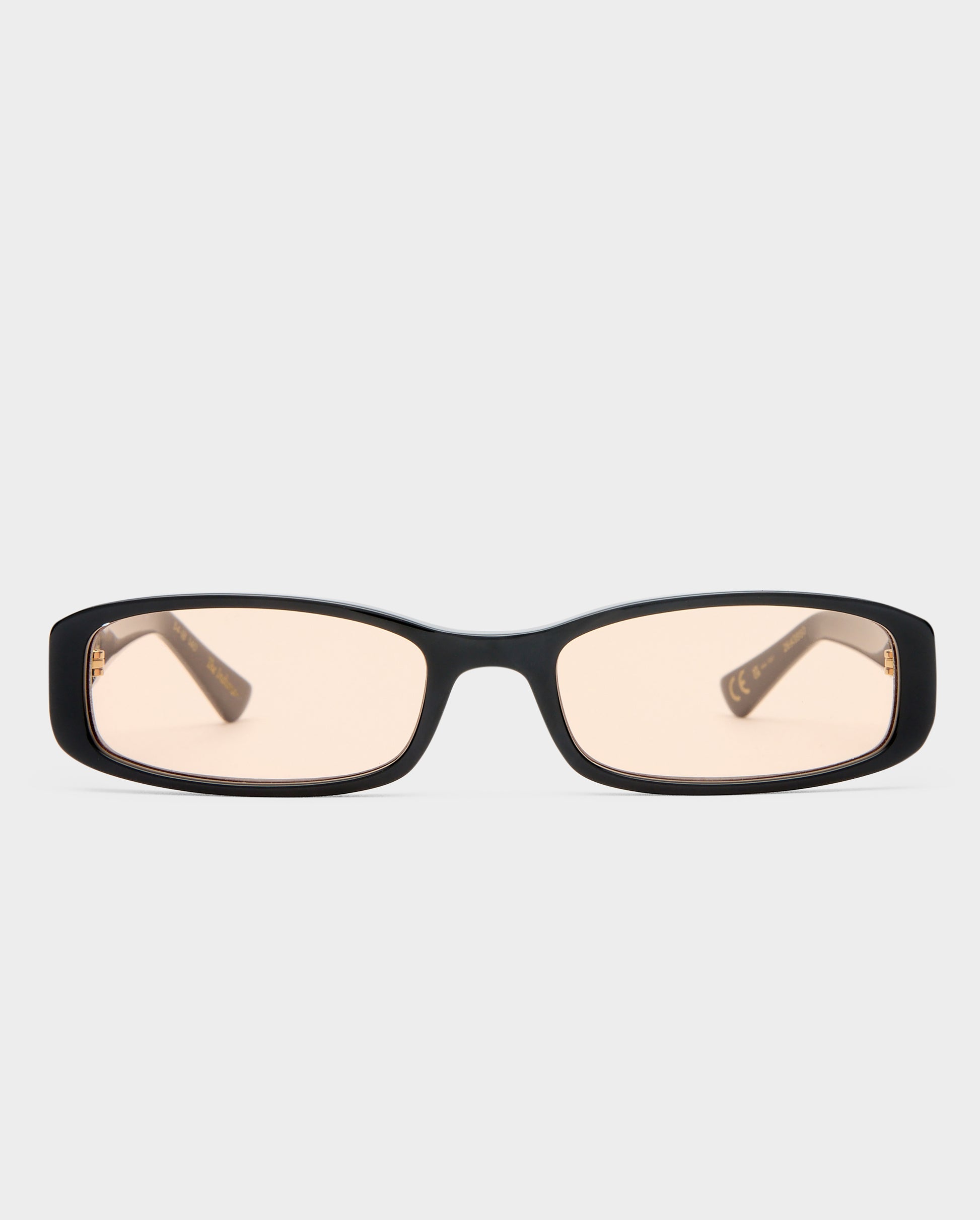 The Indiana Black Female Rectangle Sunglasses | Luv Lou