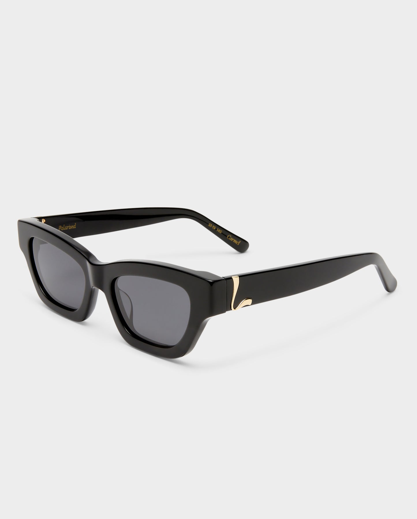 The Carmel Black Female Cat-Eye Sunglasses | Luv Lou