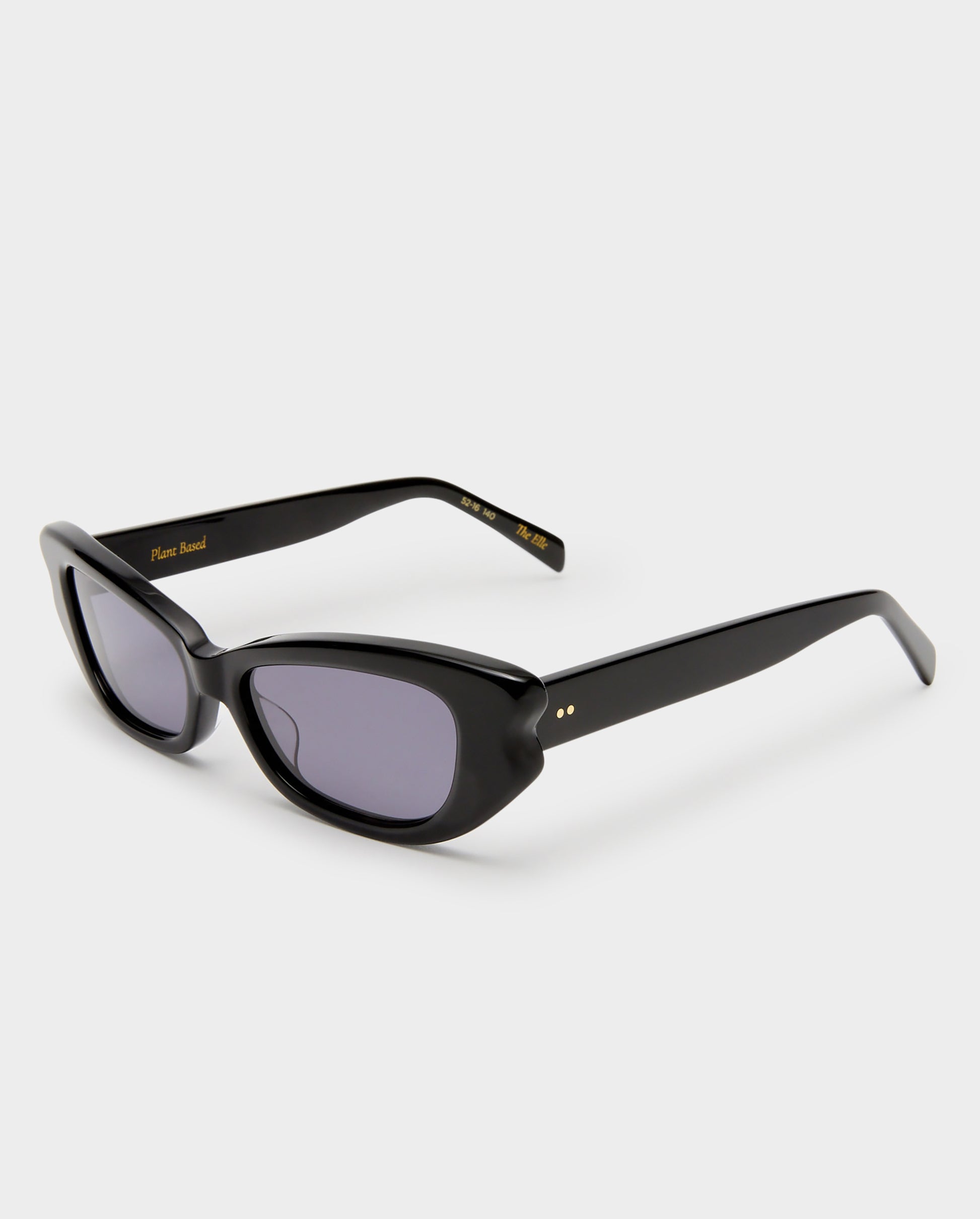 The Elle Black Female Cat-Eye Sunglasses | Luv Lou