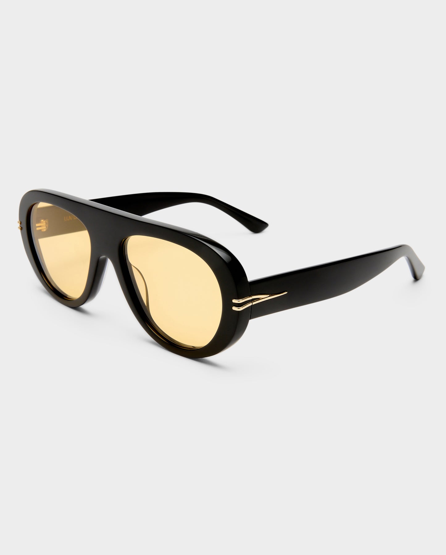 The Ash Black Female Aviator Sunglasses | Luv Lou