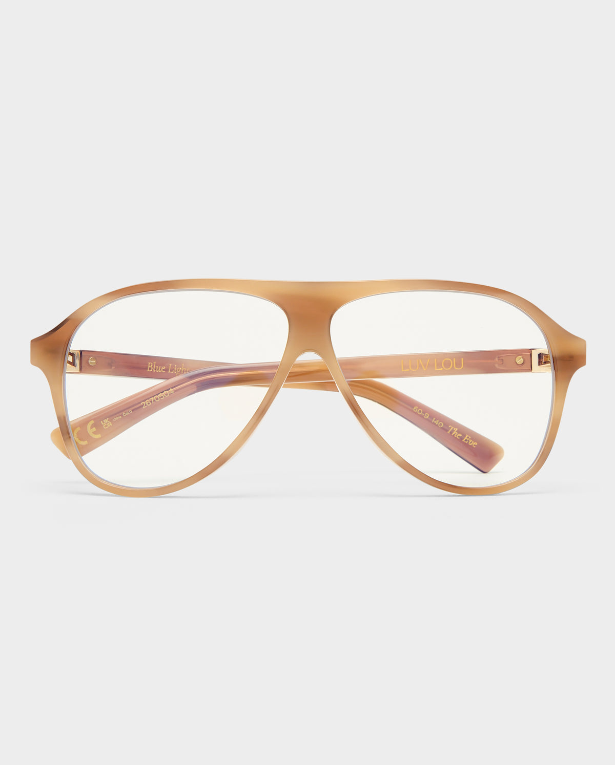 The Eve Maple Tort Female Aviator Blue Light | Luv Lou
