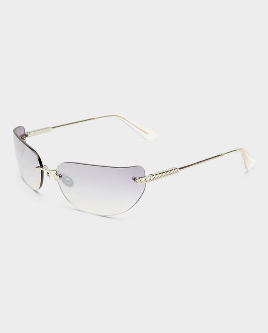 The River Silver Female Rectangle Sunglasses | Luv Lou
