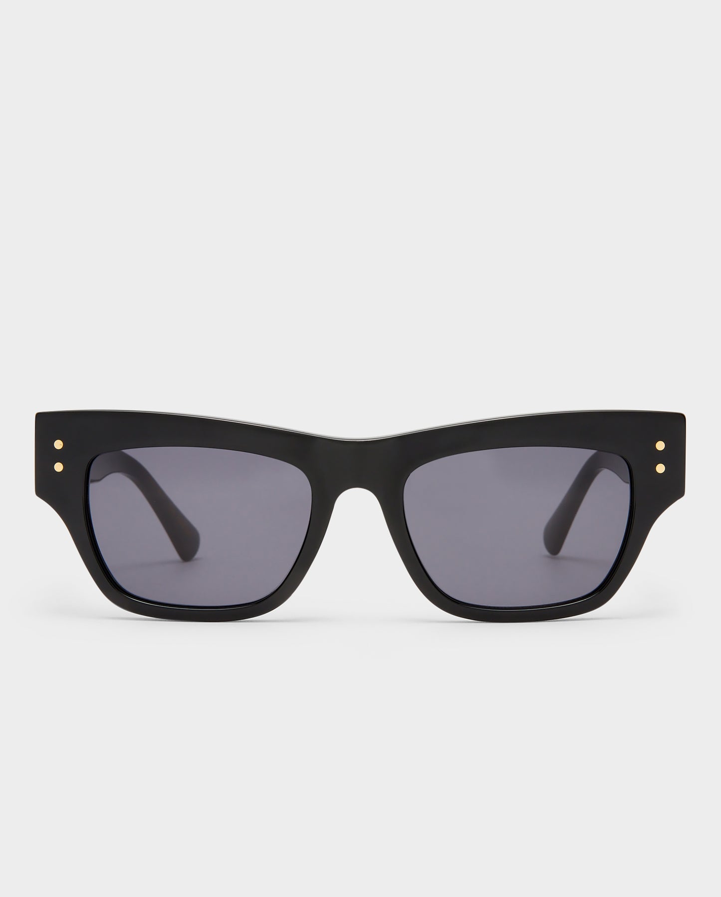 The Addison Black Female D-Frame Sunglasses | Luv Lou