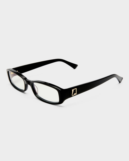 The Eden Black Female Rectangle Blue Light | Luv Lou