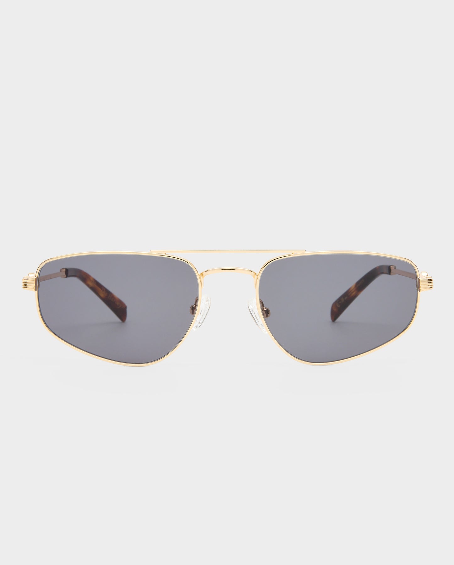 The Harvey Gold Female Aviator Sunglasses | Luv Lou