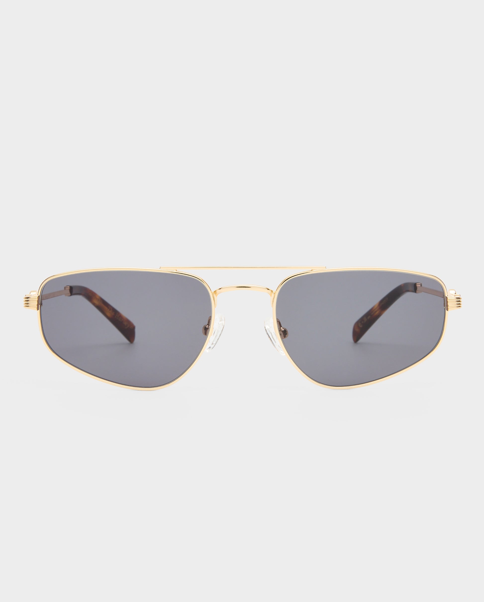 The Harvey Gold Female Aviator Sunglasses | Luv Lou