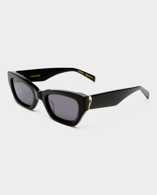 The Sutton Black Female Cat-Eye Sunglasses | Luv Lou