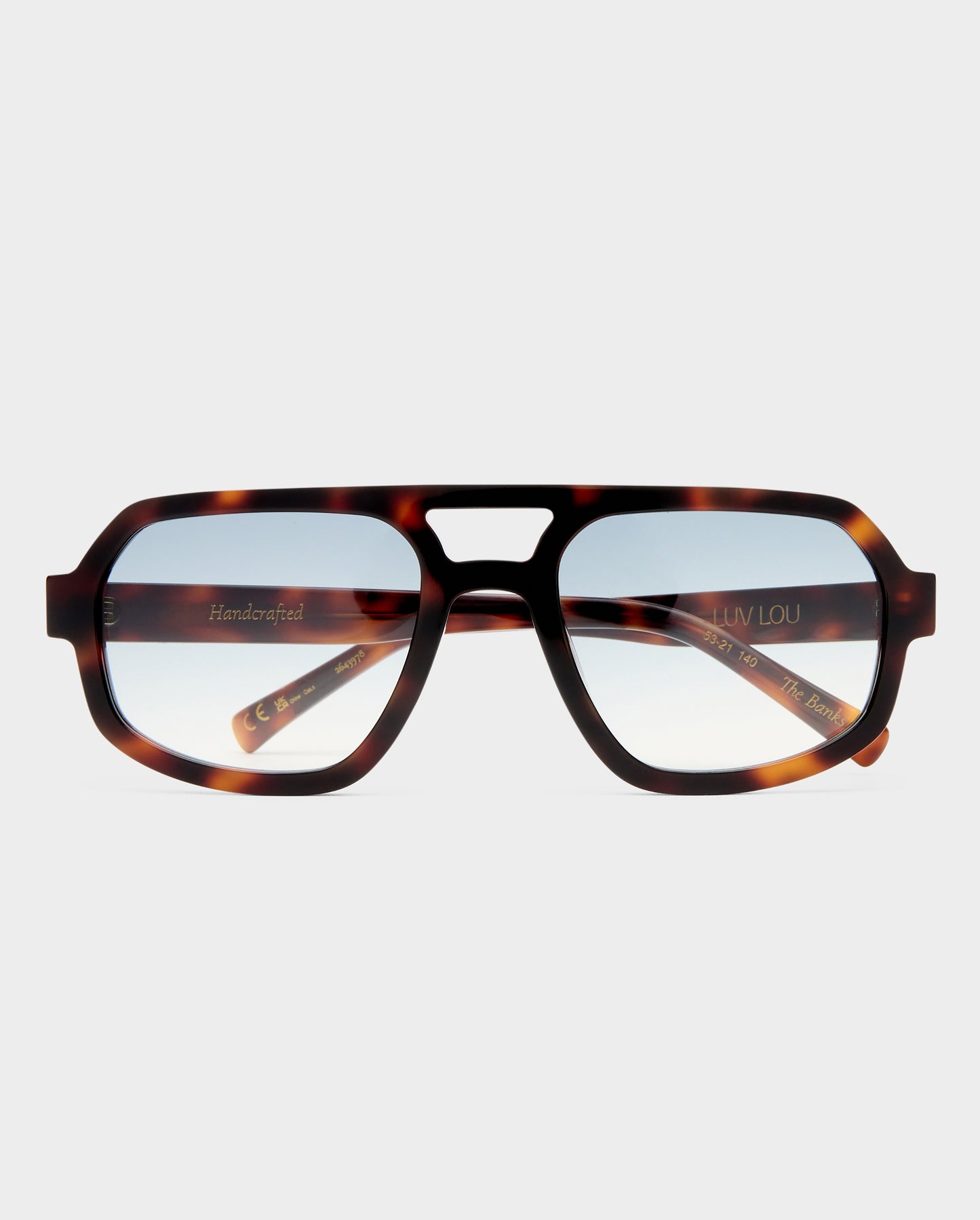 The Banks Tortoise Female Aviator Sunglasses | Luv Lou
