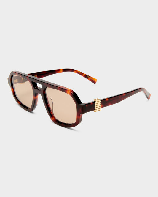 The Banks Luxe Cherry Tort Female Aviator Sunglasses | Luv Lou