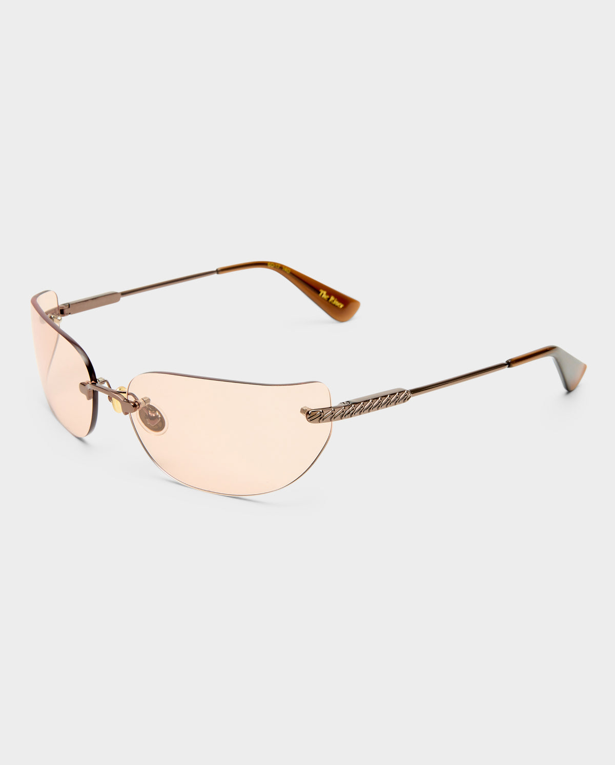The River Bronze Female Rectangle Sunglasses | Luv Lou