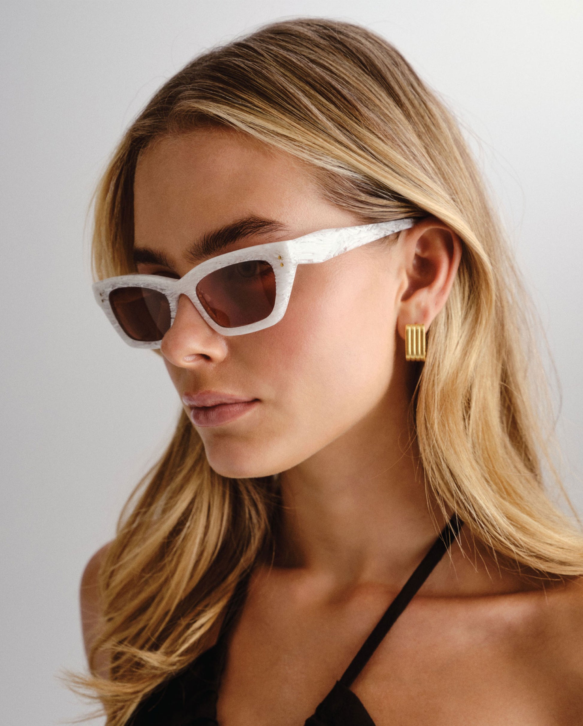 The Ru Coconut Female Cat-Eye Sunglasses | Luv Lou