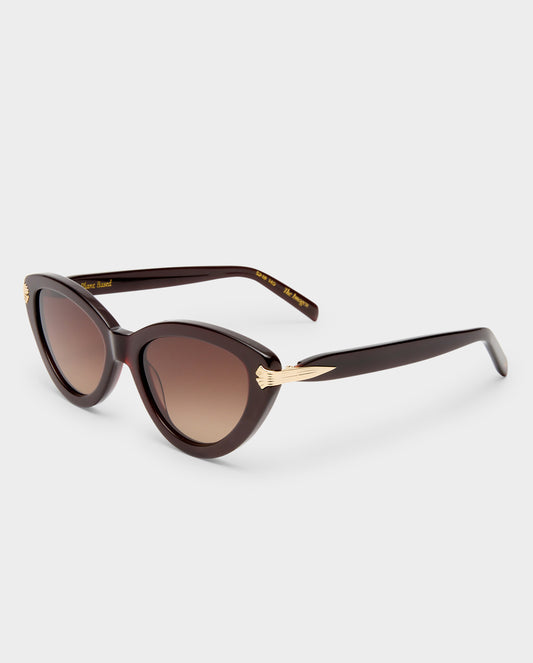 The Imogen Wine Female Cat-Eye Sunglasses | Luv Lou