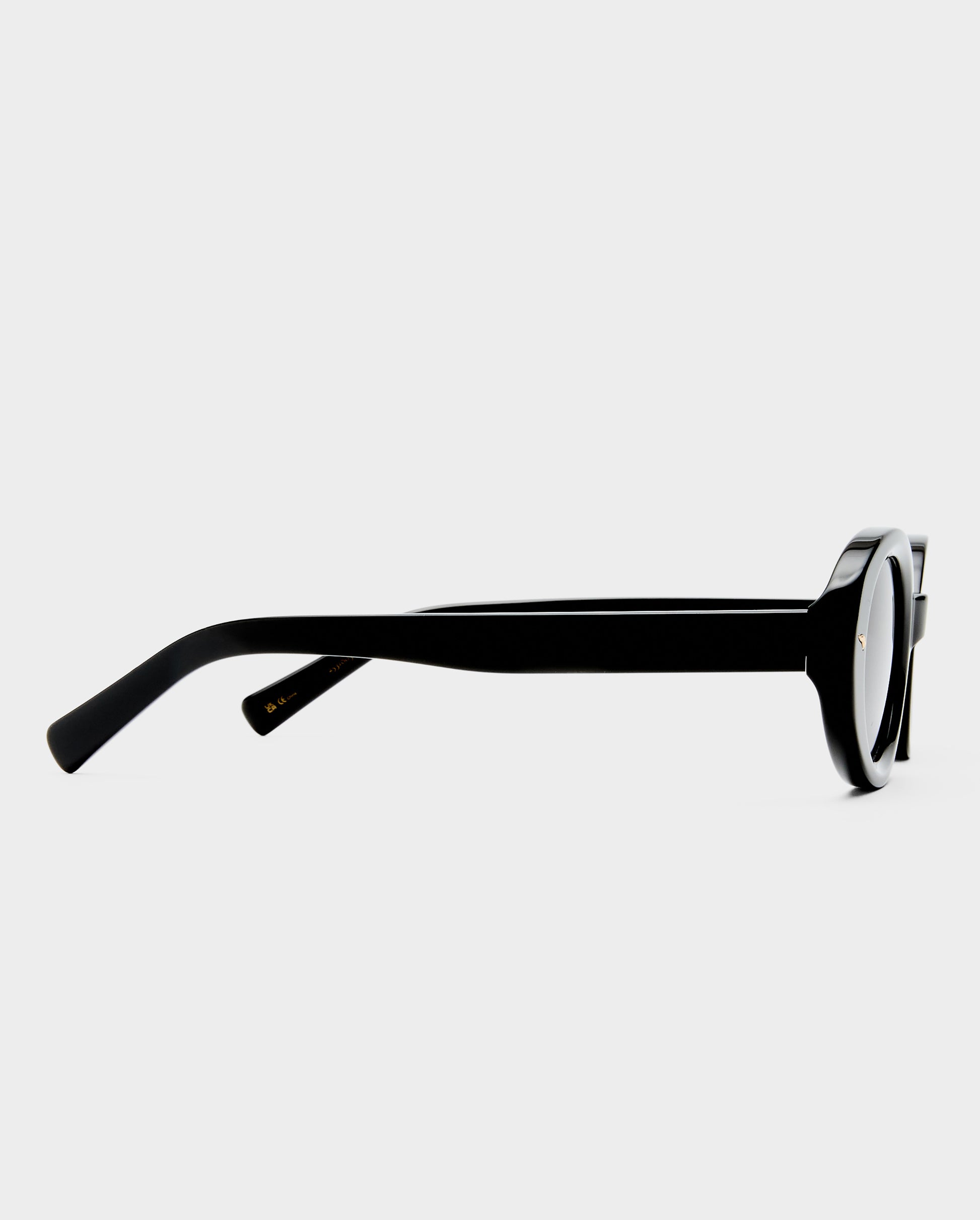 The Audrey Black Female Oval Sunglasses | Luv Lou