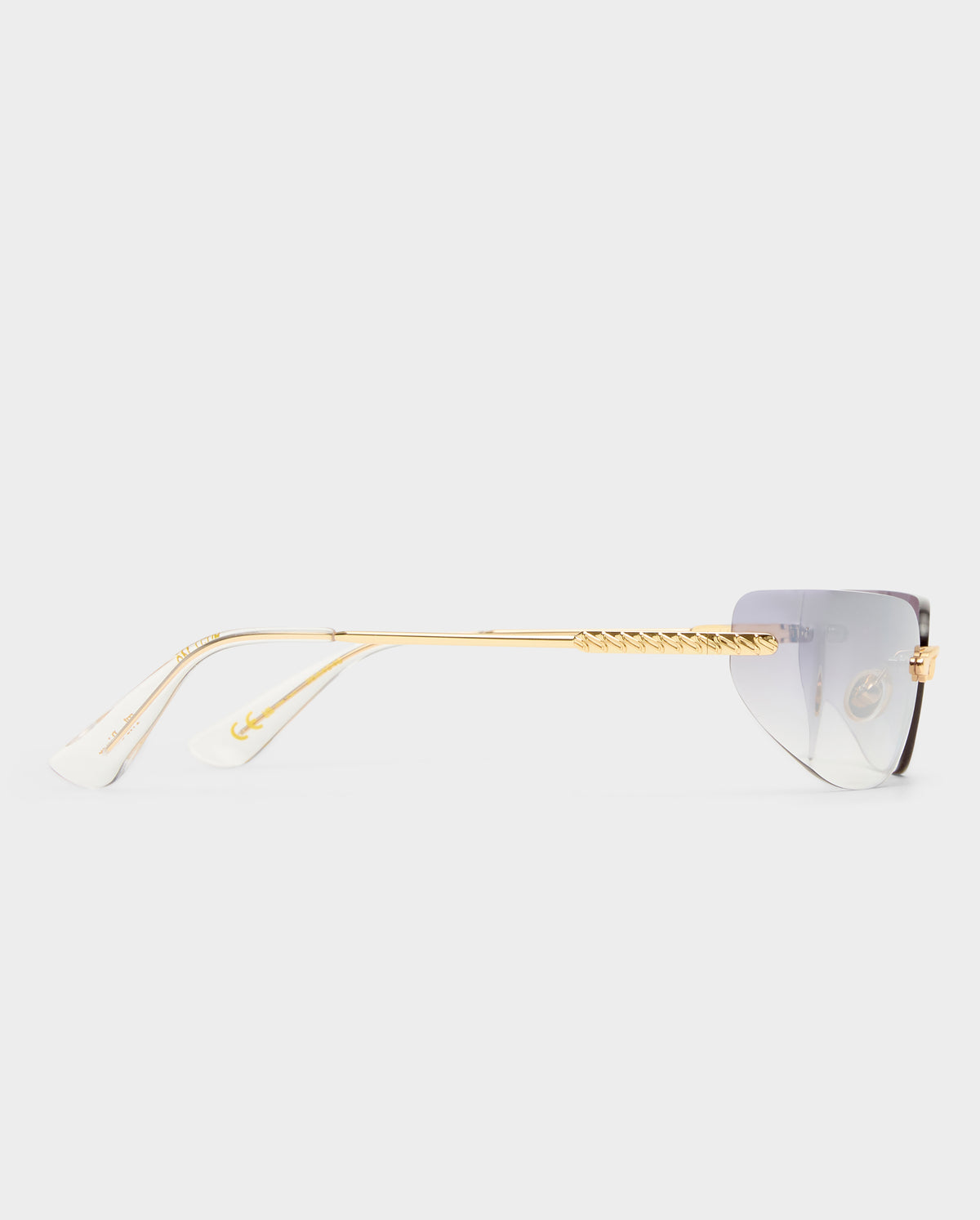 The River Bright Gold Female Rectangle Sunglasses | Luv Lou
