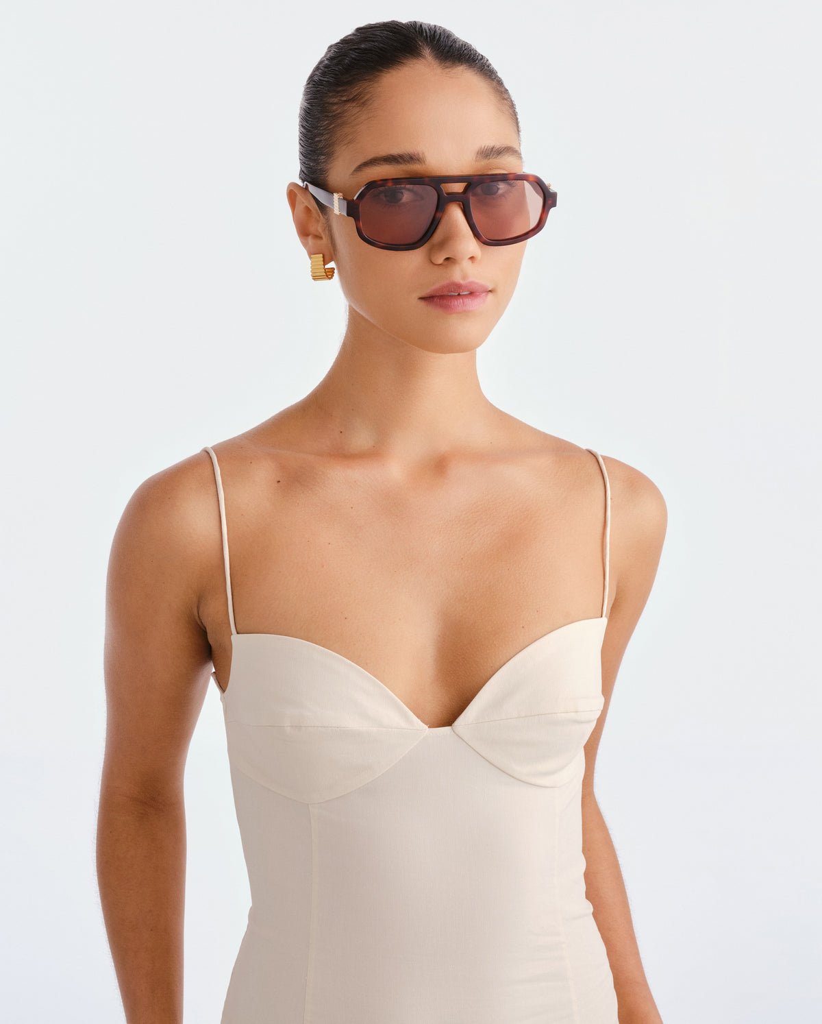 The Banks Luxe Cherry Tort Female Aviator Sunglasses | Luv Lou