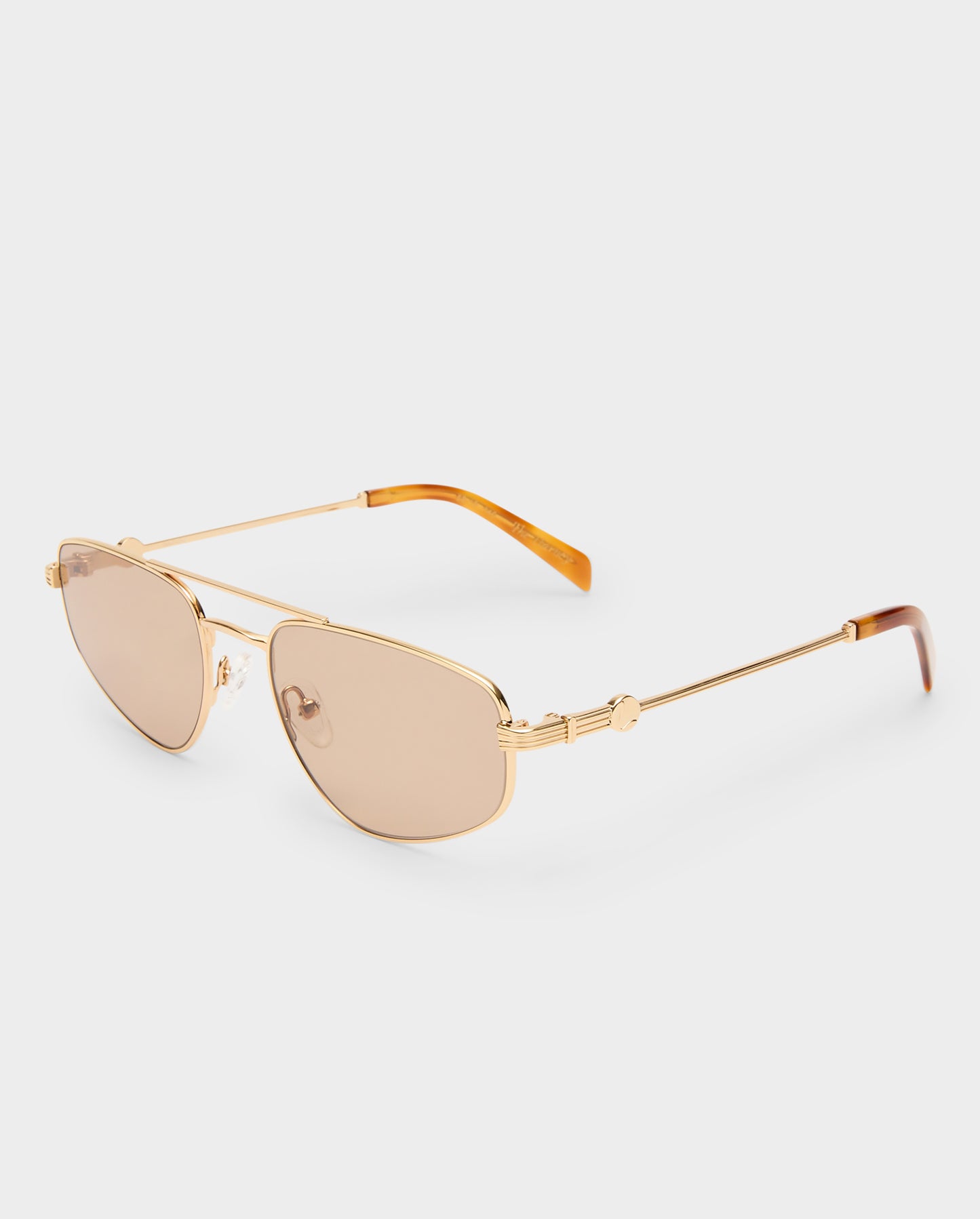 The Harvey Gold Female Aviator Sunglasses | Luv Lou