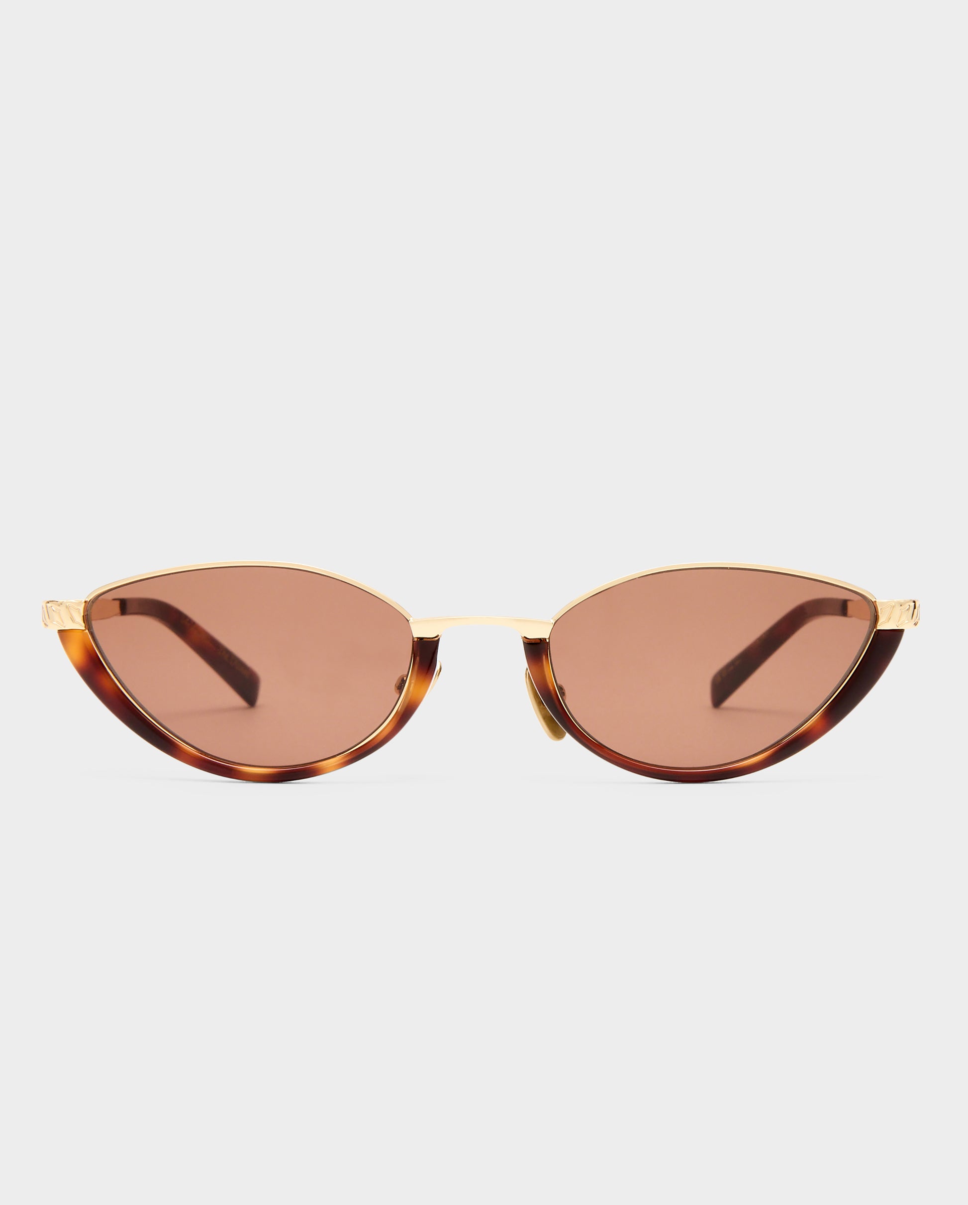 The Lia Gold Female Cat-Eye Sunglasses | Luv Lou
