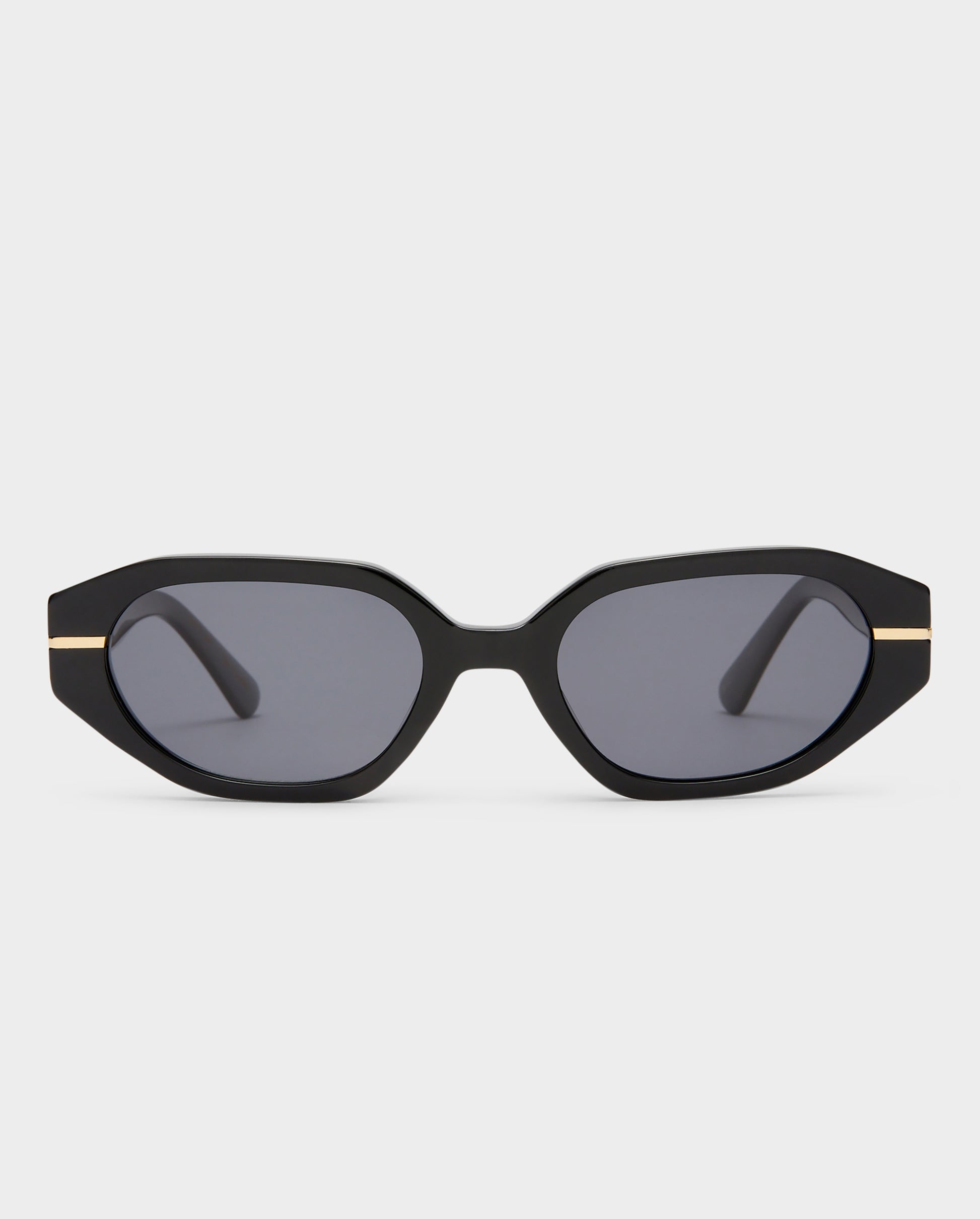 The Frankie Black Female Cat-Eye Sunglasses | Luv Lou