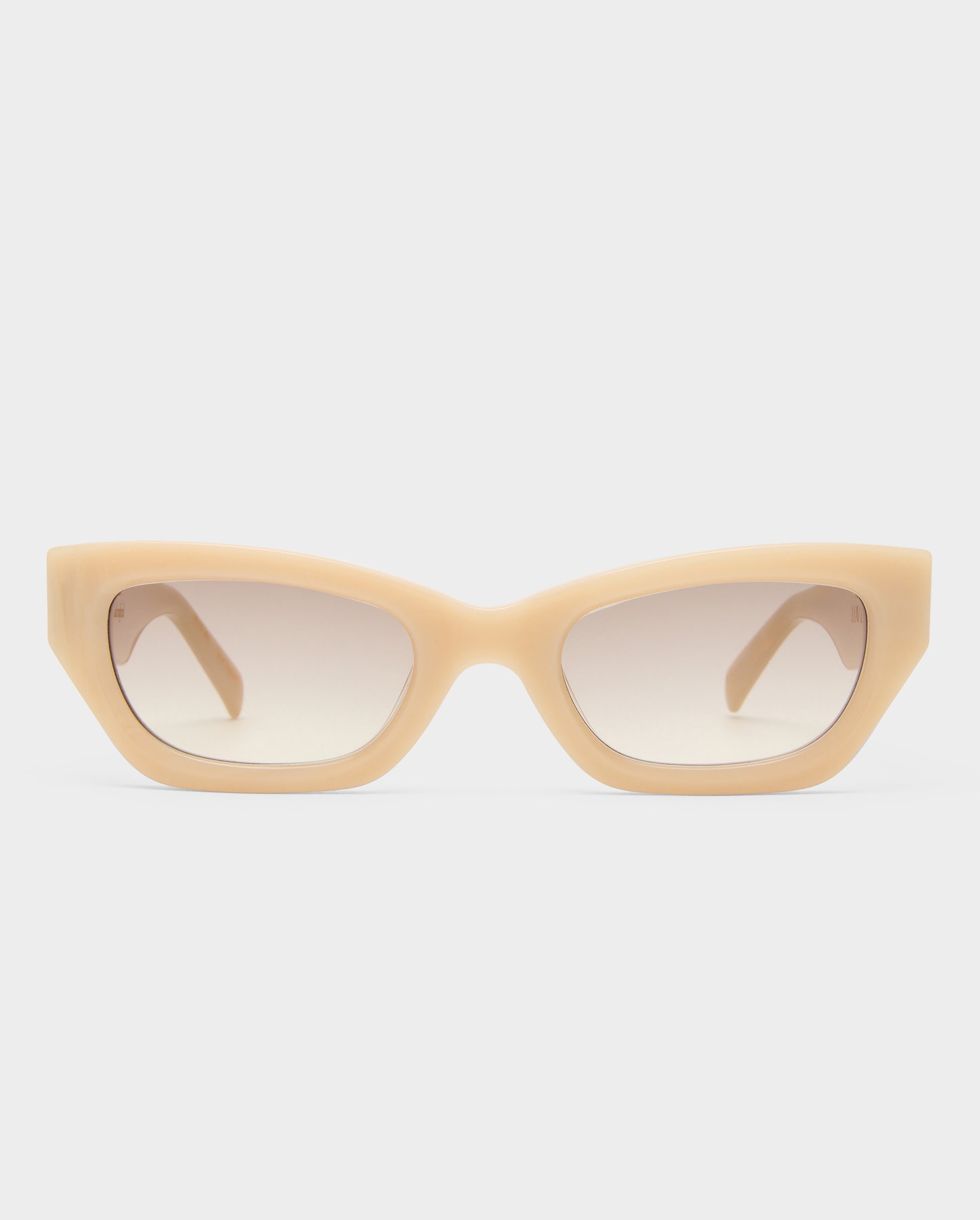 The Sutton Nude Haze Female Cat-Eye Sunglasses | Luv Lou