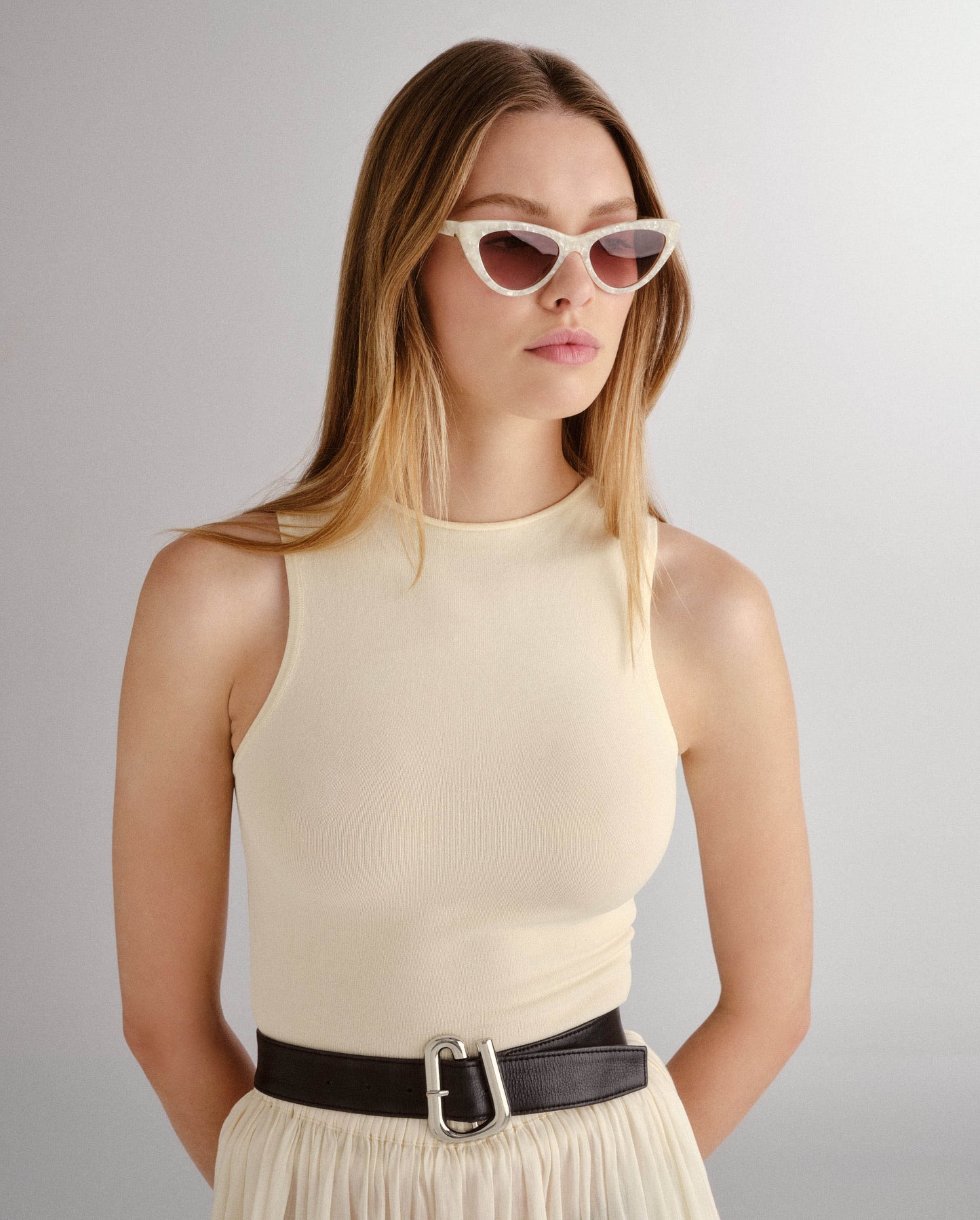 The Leui Pearl Female Cat-Eye Sunglasses | Luv Lou