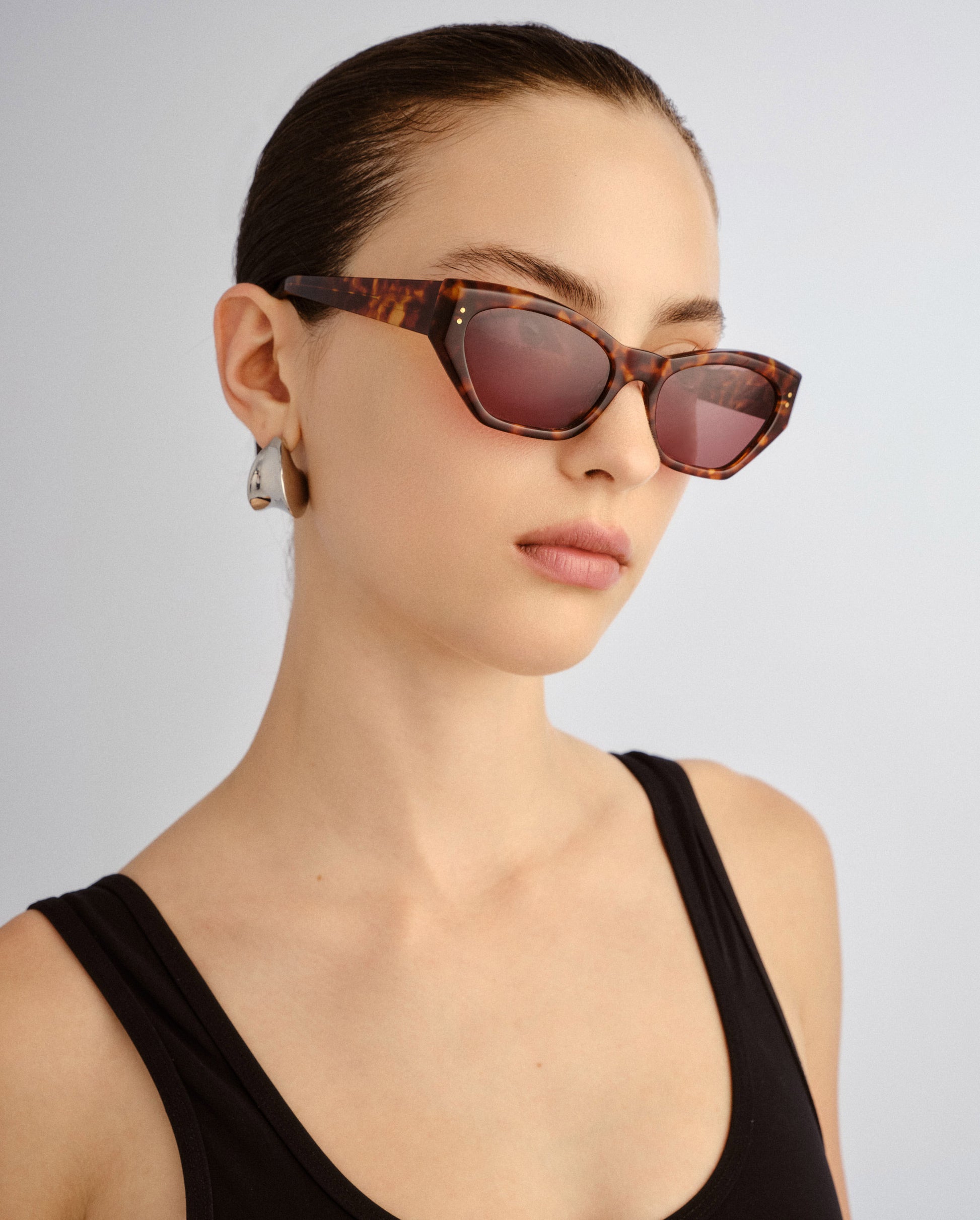 The Sydney Amber Female Cat-Eye Sunglasses | Luv Lou