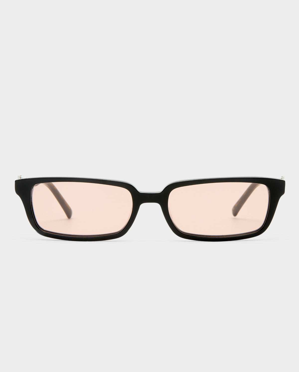 The Phoebe Luxe Black Female Rectangle Sunglasses | Luv Lou
