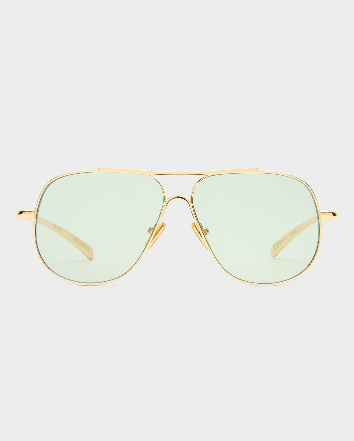 The Carter Bright Gold Female Aviator Sunglasses | Luv Lou