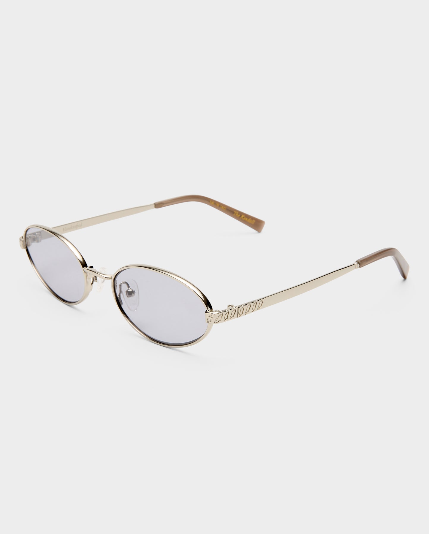 The Kendall Silver Female Oval Sunglasses | Luv Lou