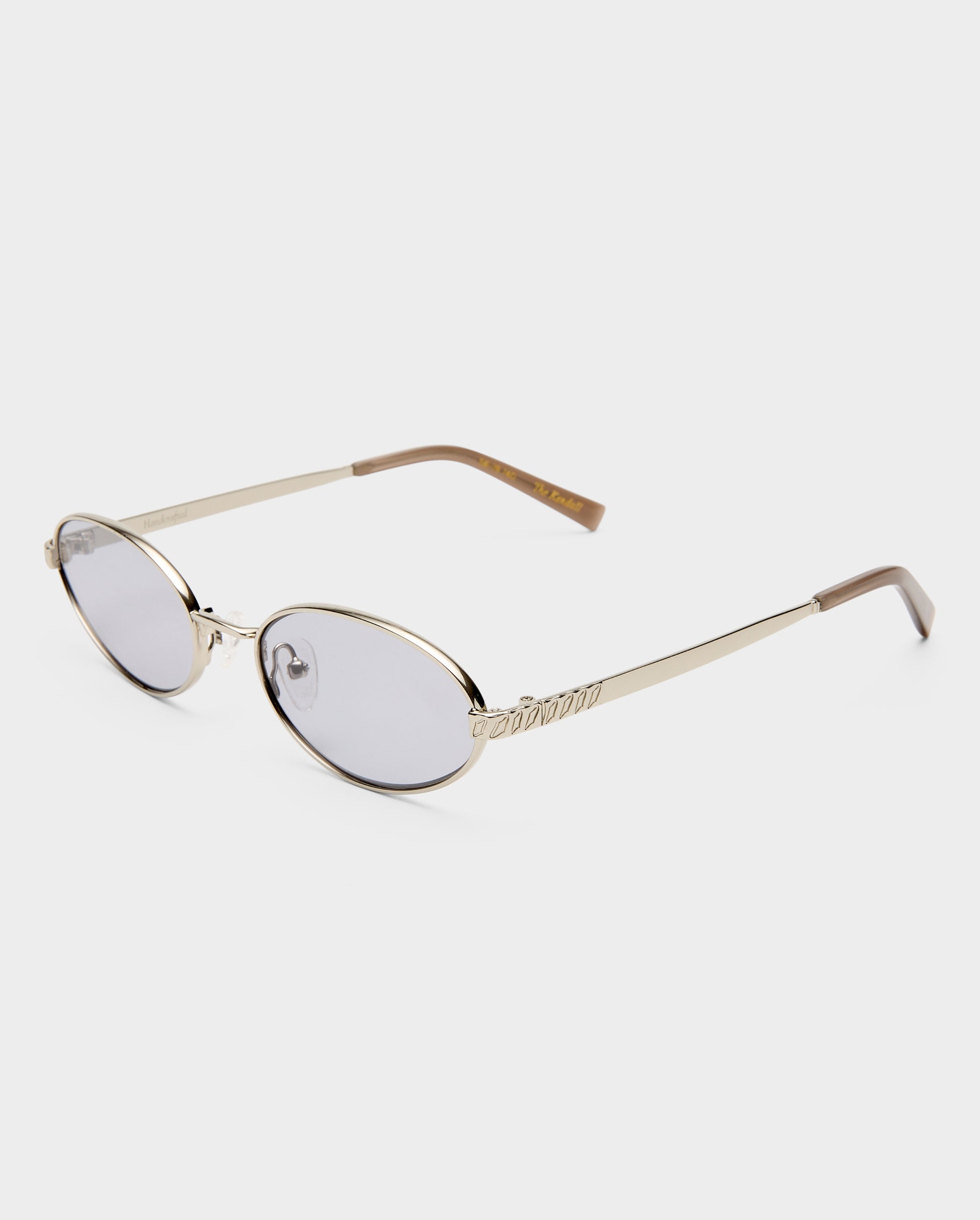 The Kendall Silver Female Oval Sunglasses | Luv Lou