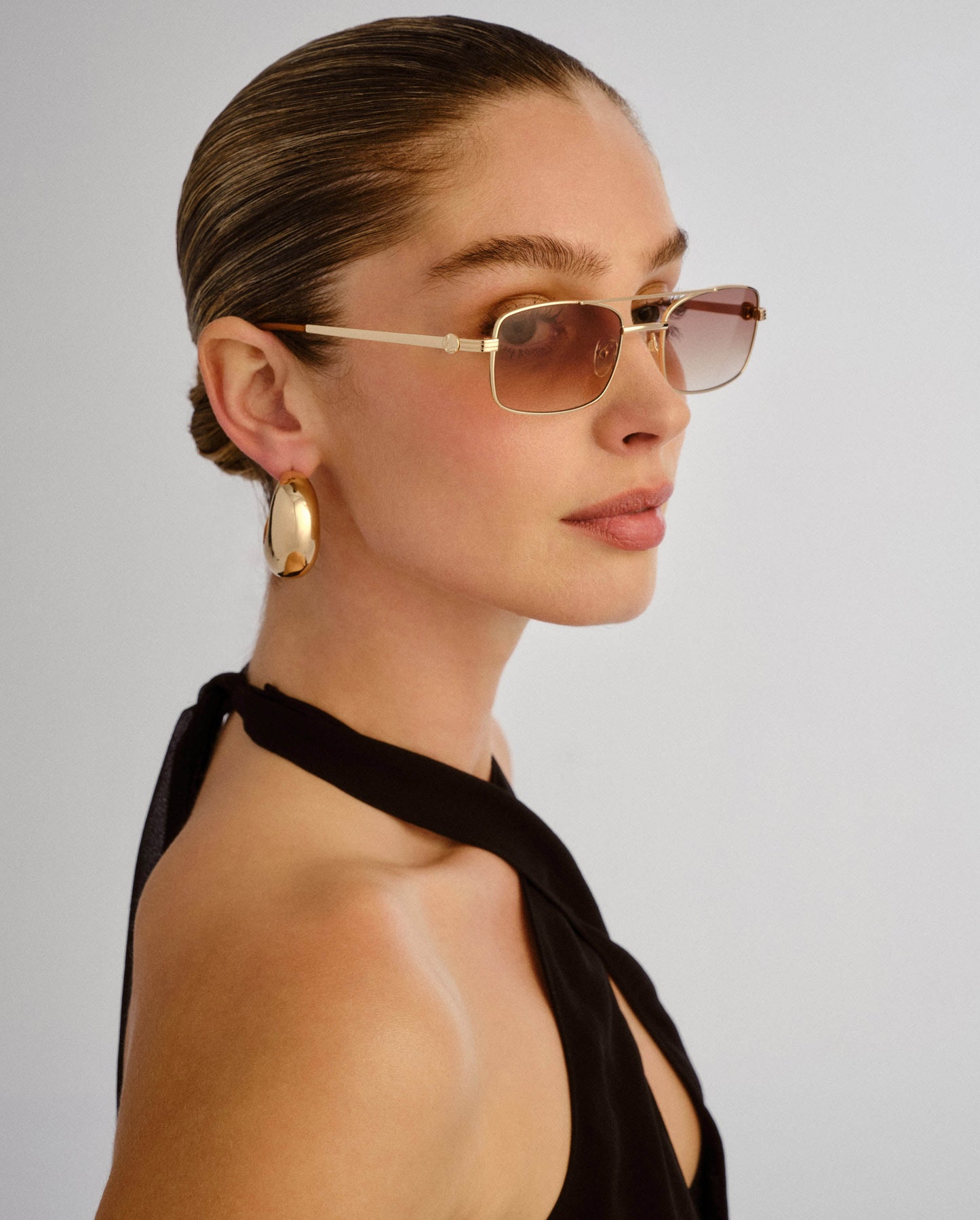 The Rocky Tan Female Aviator Sunglasses | Luv Lou