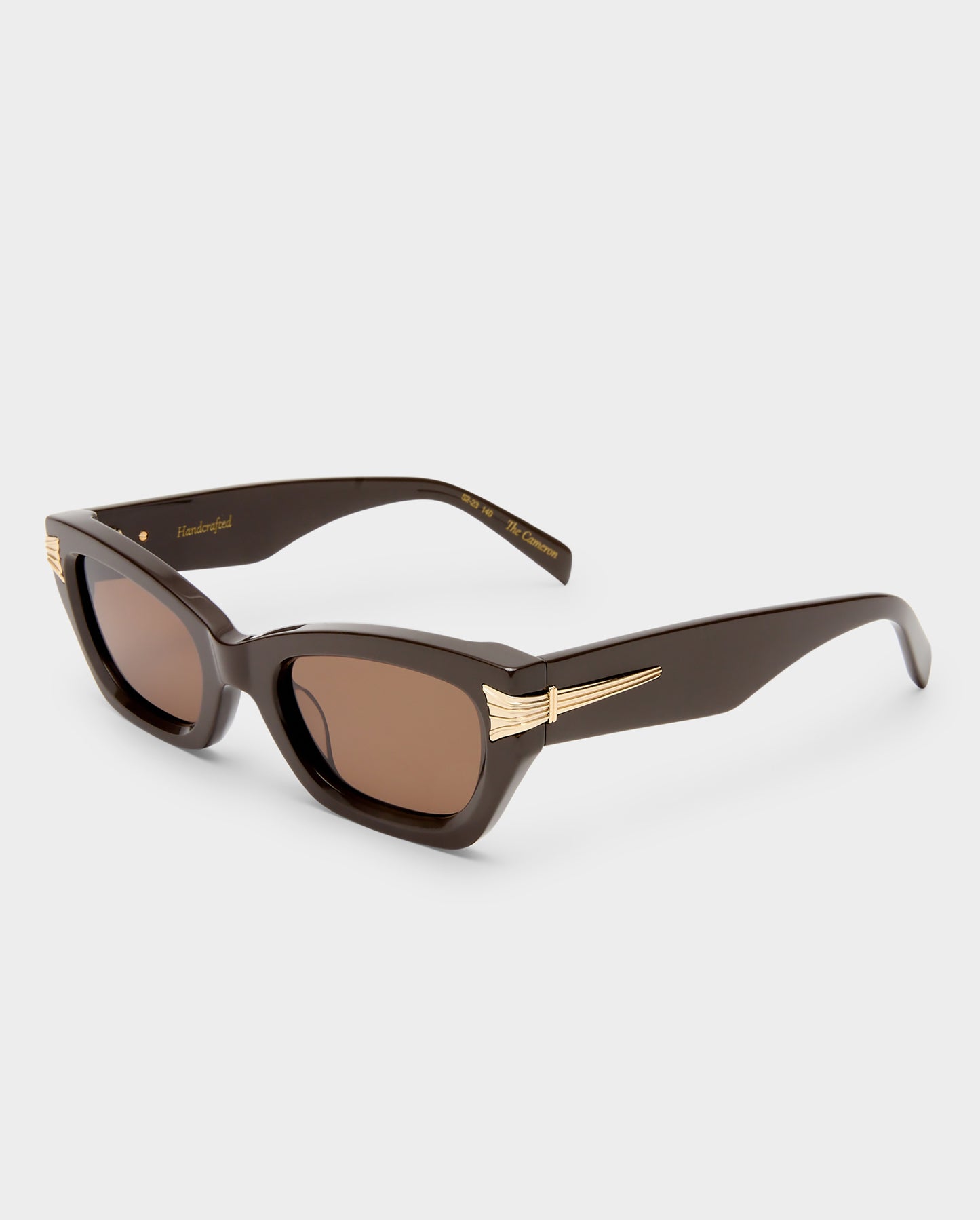 The Cameron Dark Chocolate Female Cat-Eye Sunglasses | Luv Lou