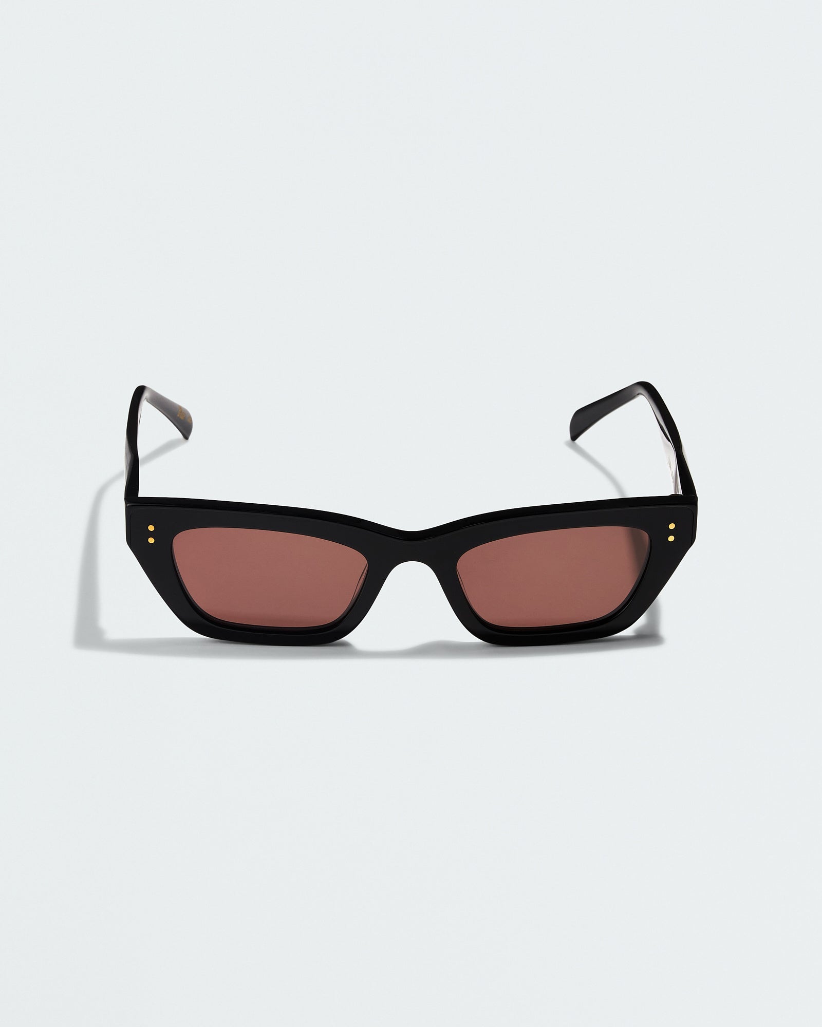 The Ru Black Female Cat-Eye Sunglasses | Luv Lou