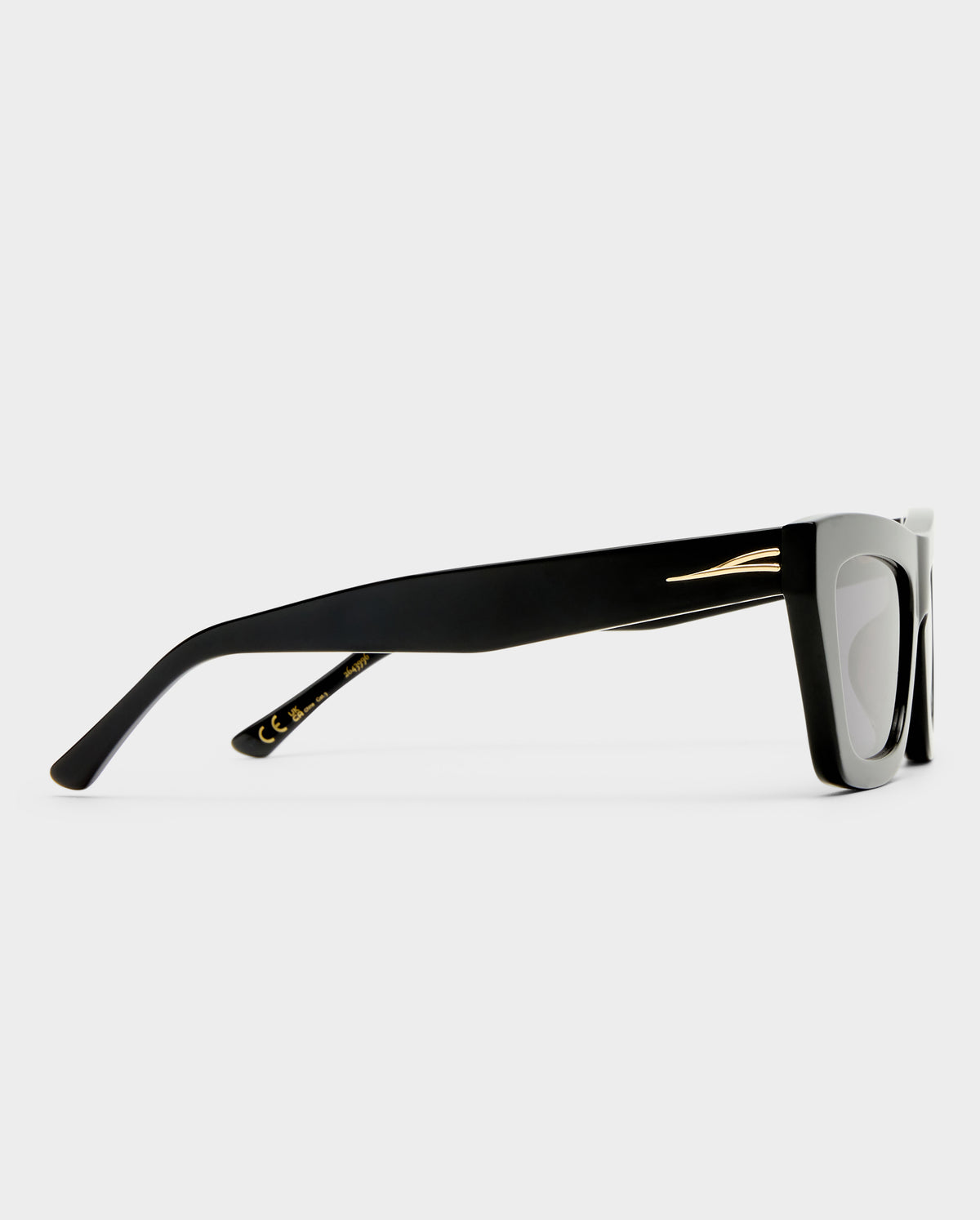 The Hudson Black Female Cat-Eye Sunglasses | Luv Lou