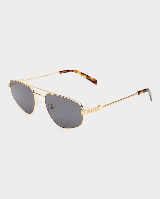 The Harvey Gold Female Aviator Sunglasses | Luv Lou