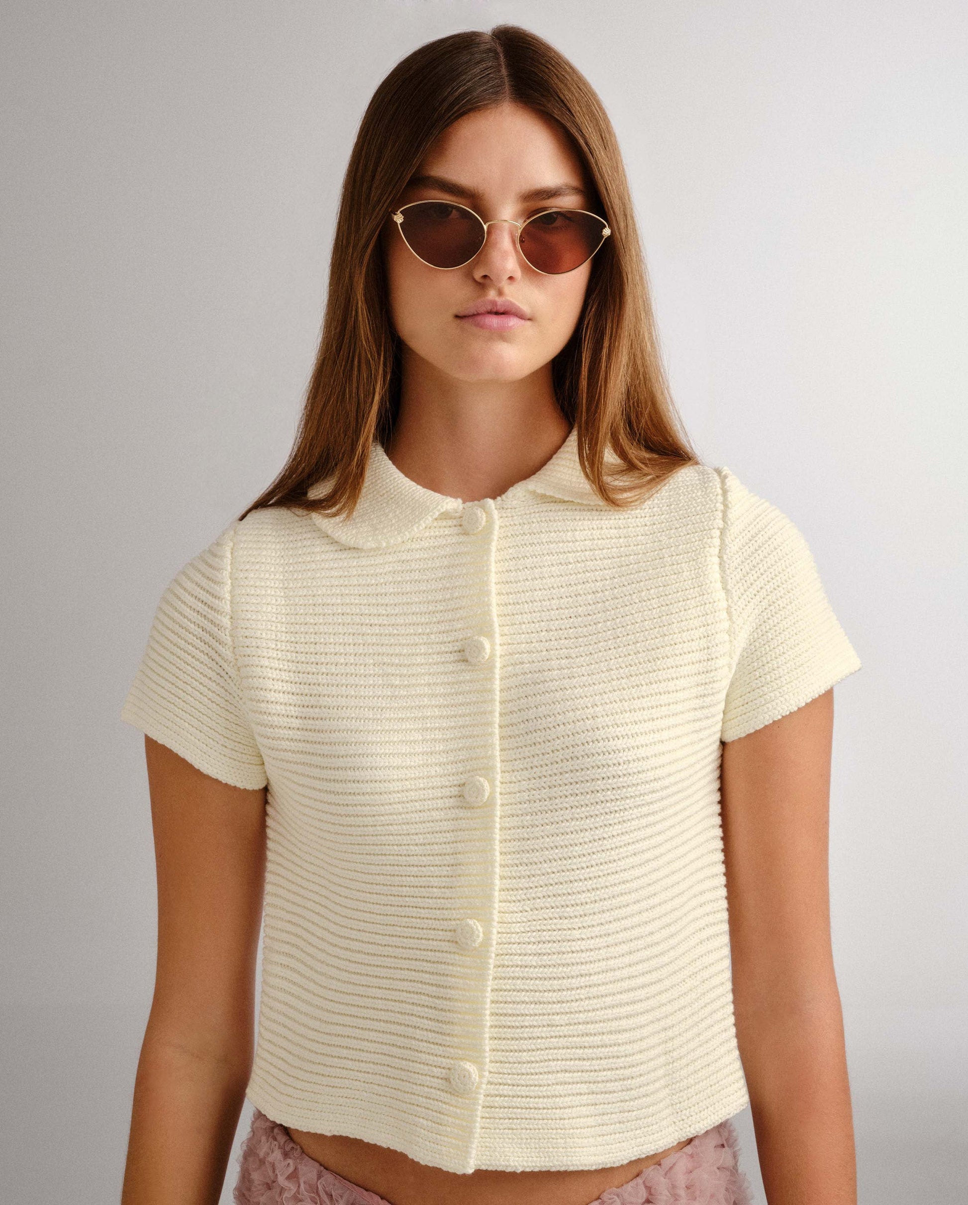 The Fox Gold Female Cat-Eye Sunglasses Luv Lou