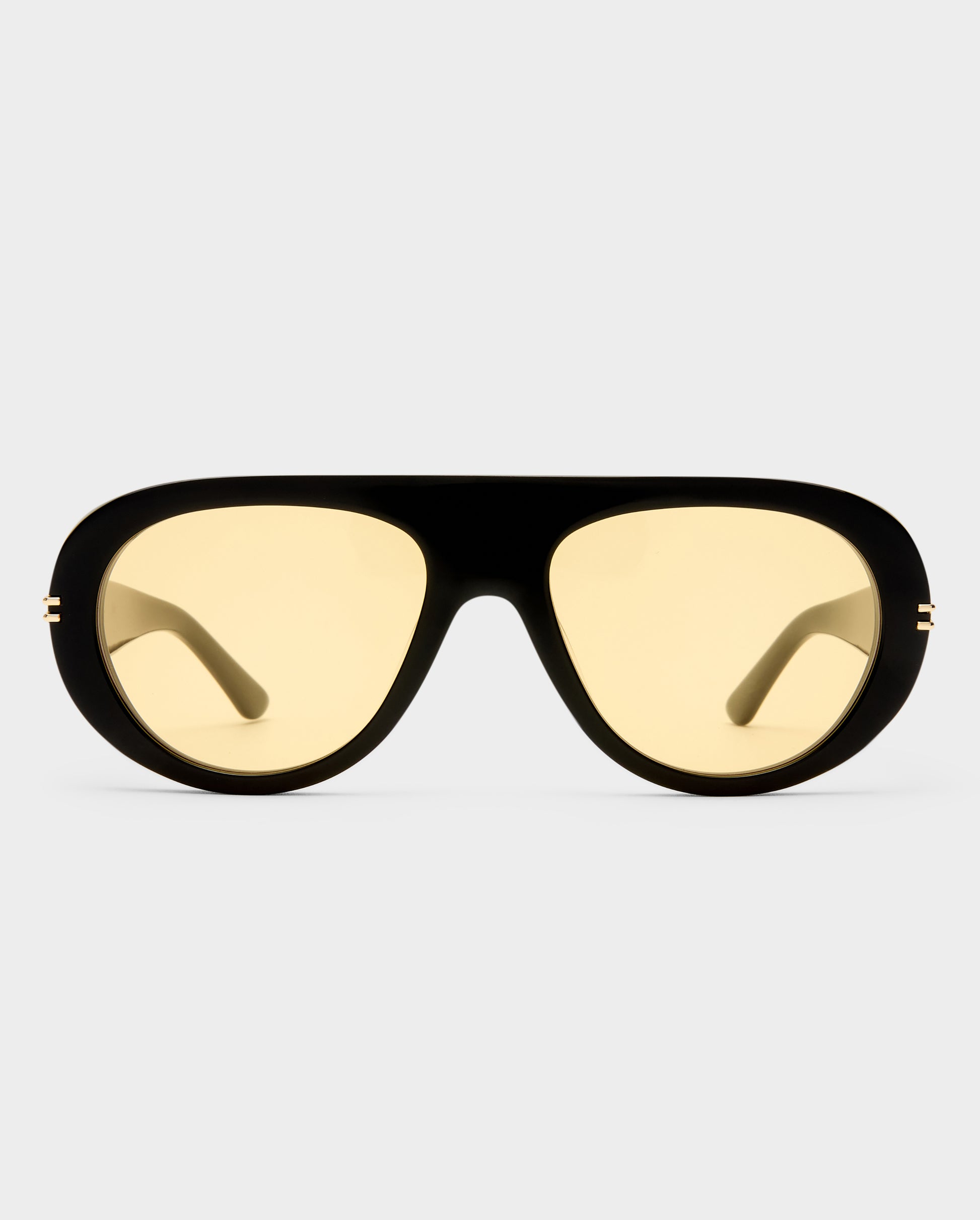 The Ash Black Female Aviator Sunglasses | Luv Lou