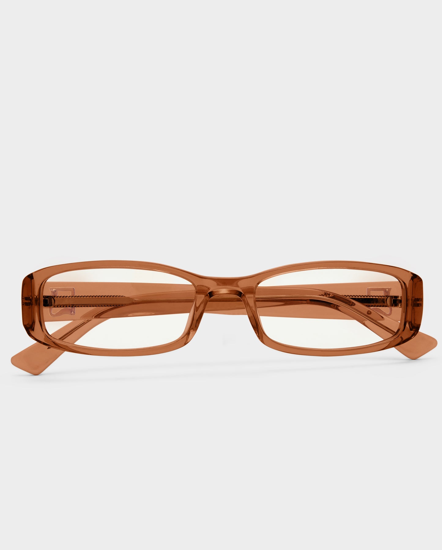 The Eden Crystal Amber Female Rectangle Blue Light | Luv Lou