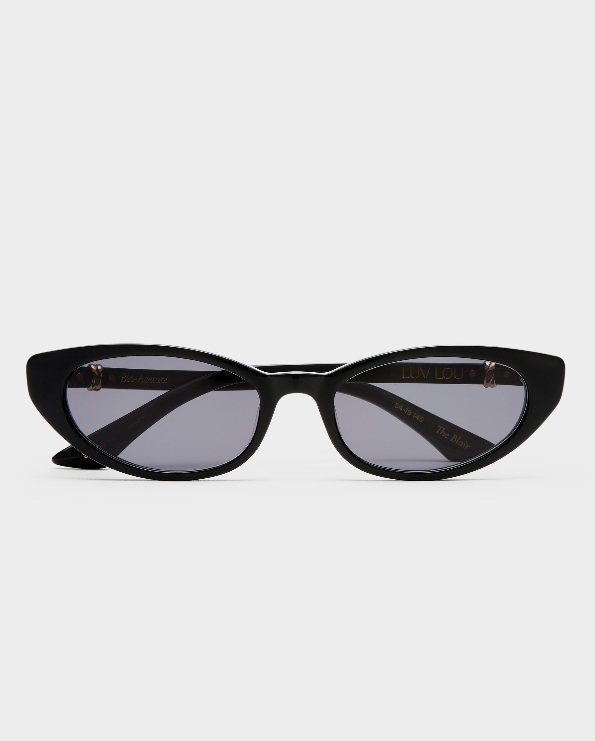 The Blair Black Female Cat-Eye Sunglasses | Luv Lou