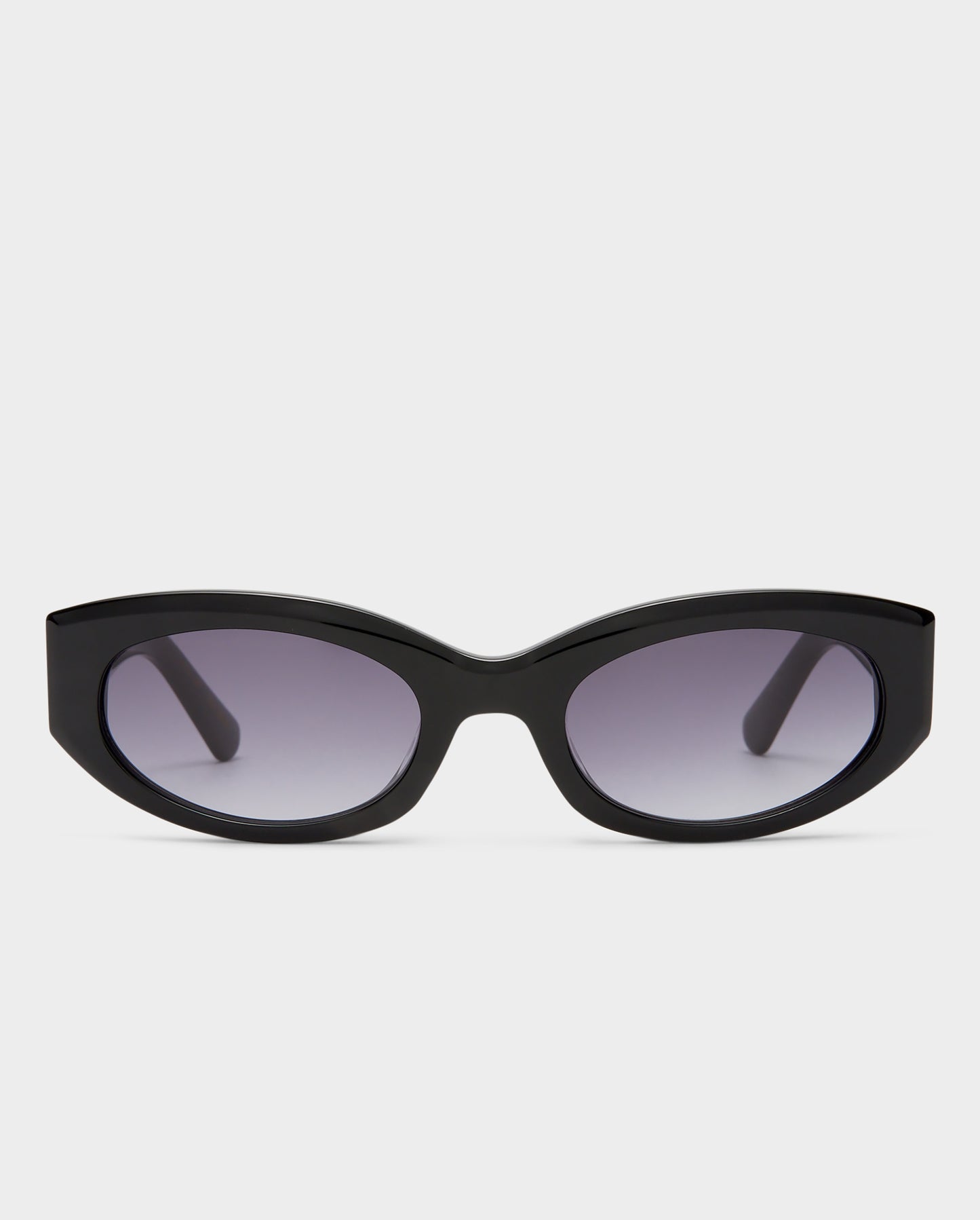 The Juliet Black Female Oval Sunglasses | Luv Lou