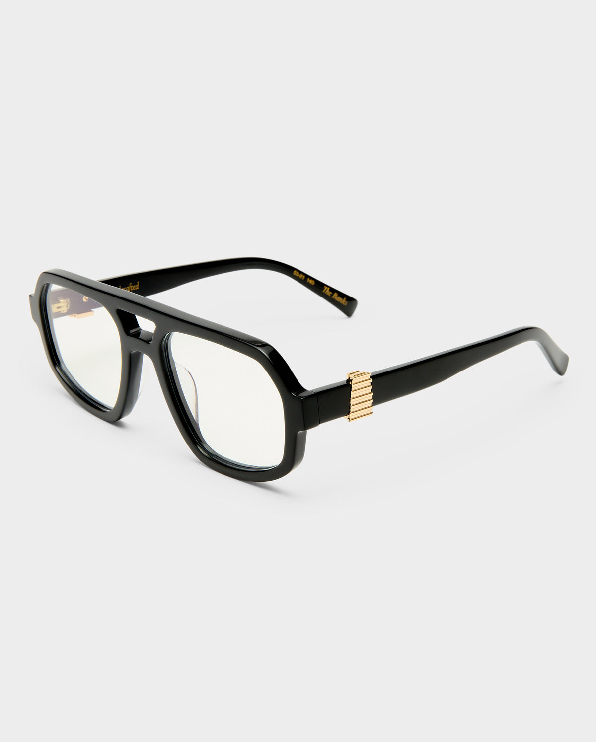 The Banks Luxe Black Female Aviator Blue Light | Luv Lou