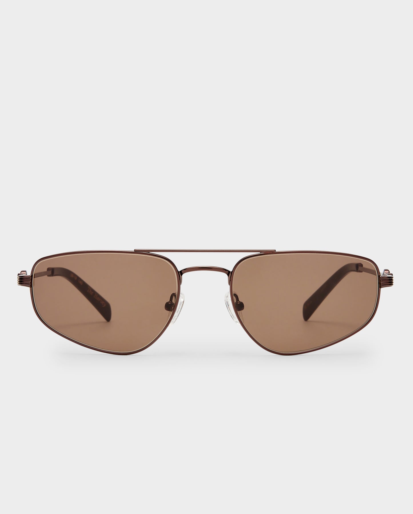 The Harvey Bronze Female Aviator Sunglasses | Luv Lou