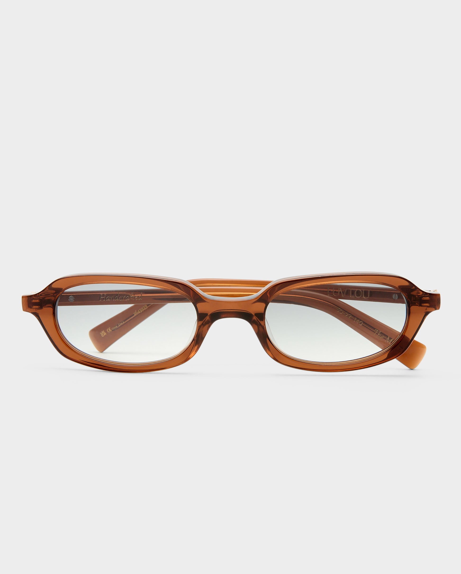 The Mimi Crystal Amber Female Rectangle Sunglasses | Luv Lou