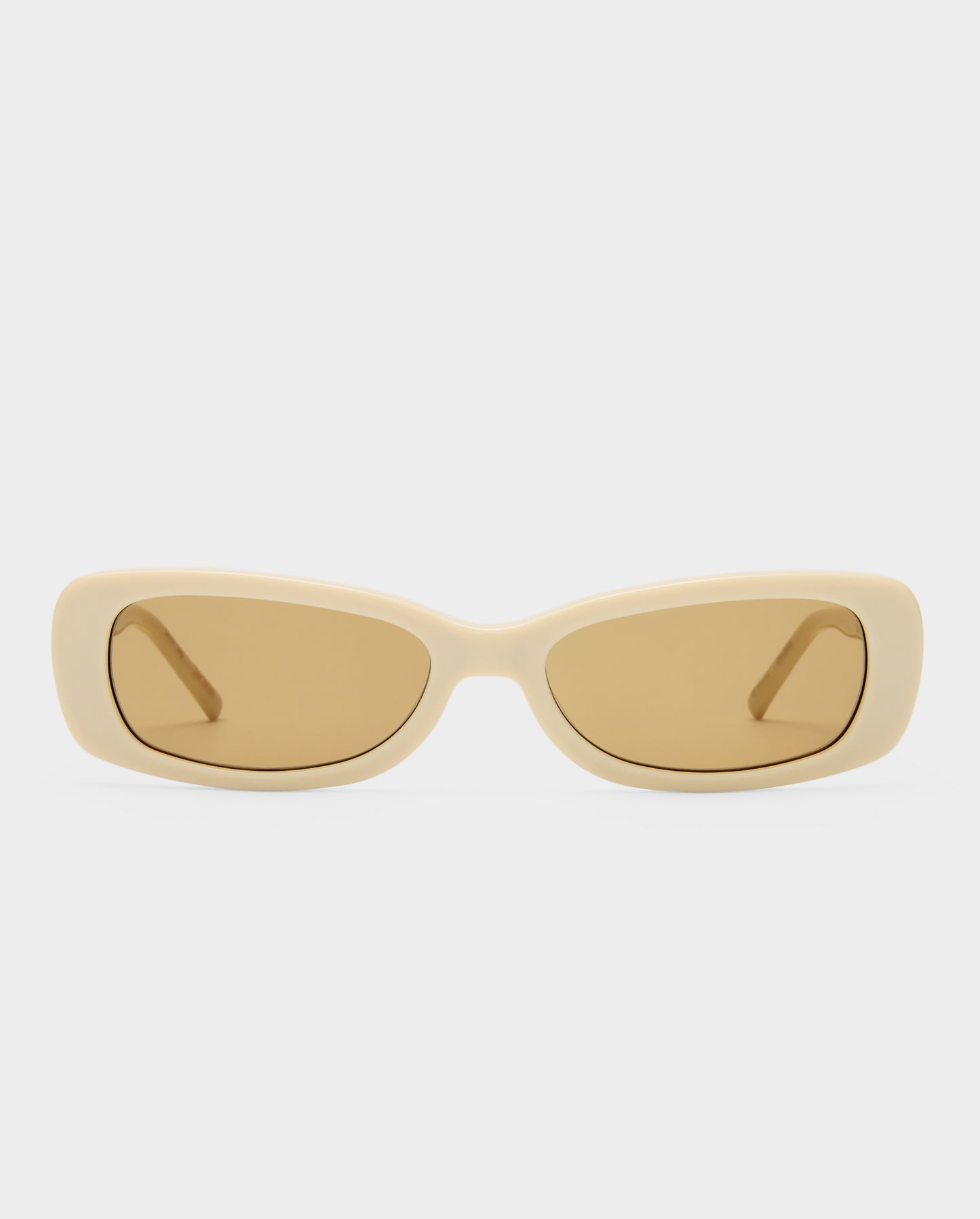 The Bella Beige Female Rectangle Sunglasses | Luv Lou