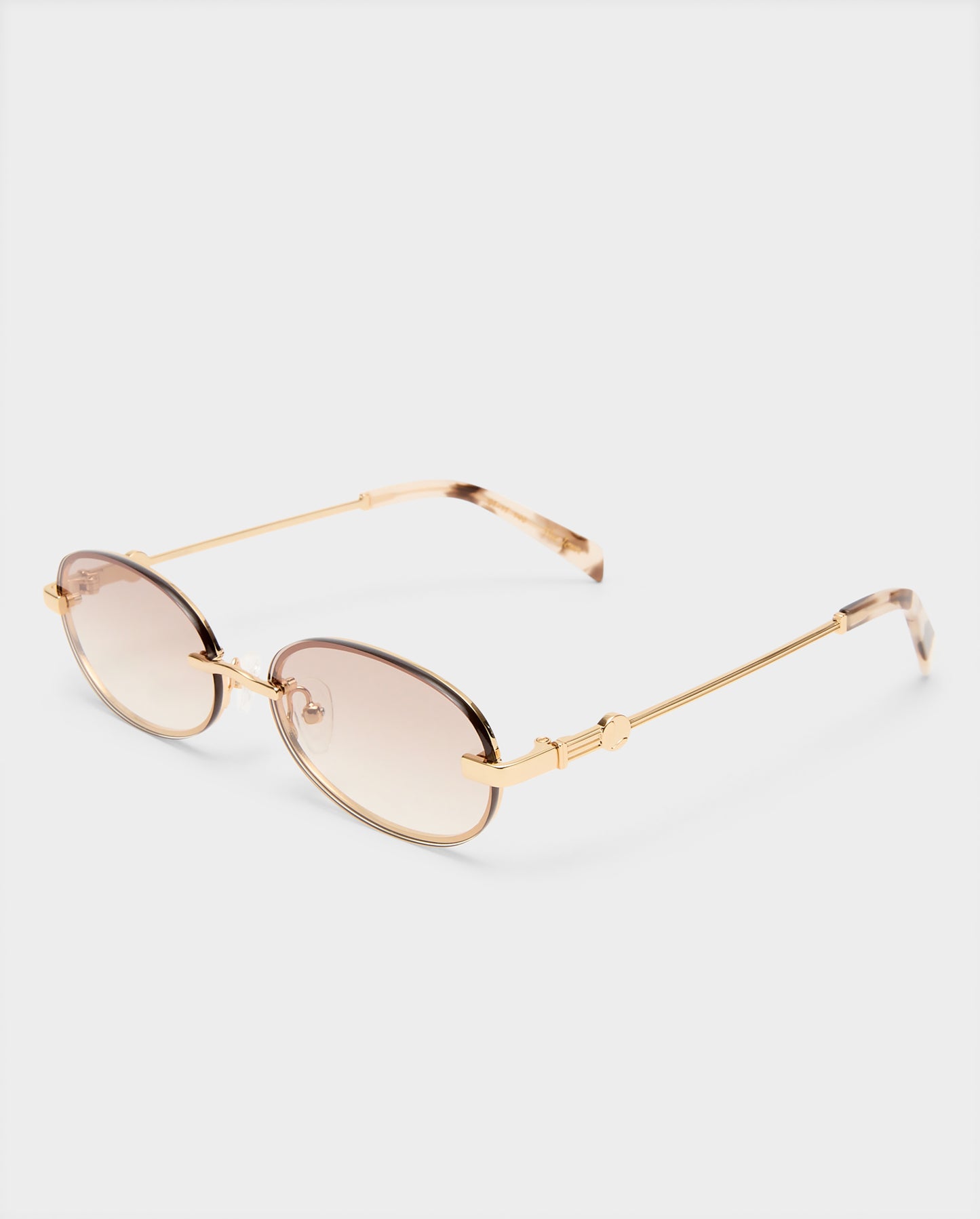 The Jean Gold Female Oval Sunglasses | Luv Lou