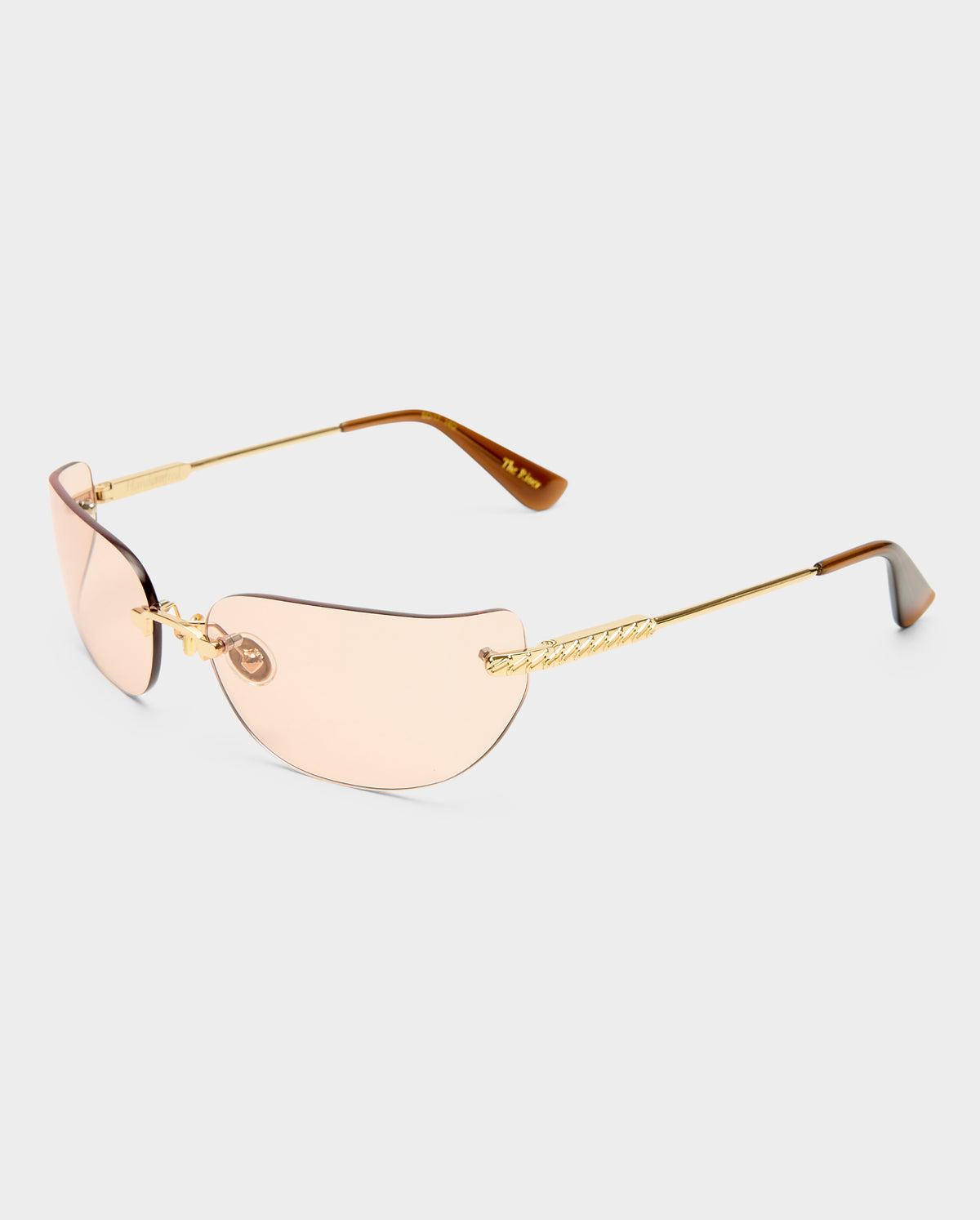 The River Gold Female Rectangle Sunglasses | Luv Lou